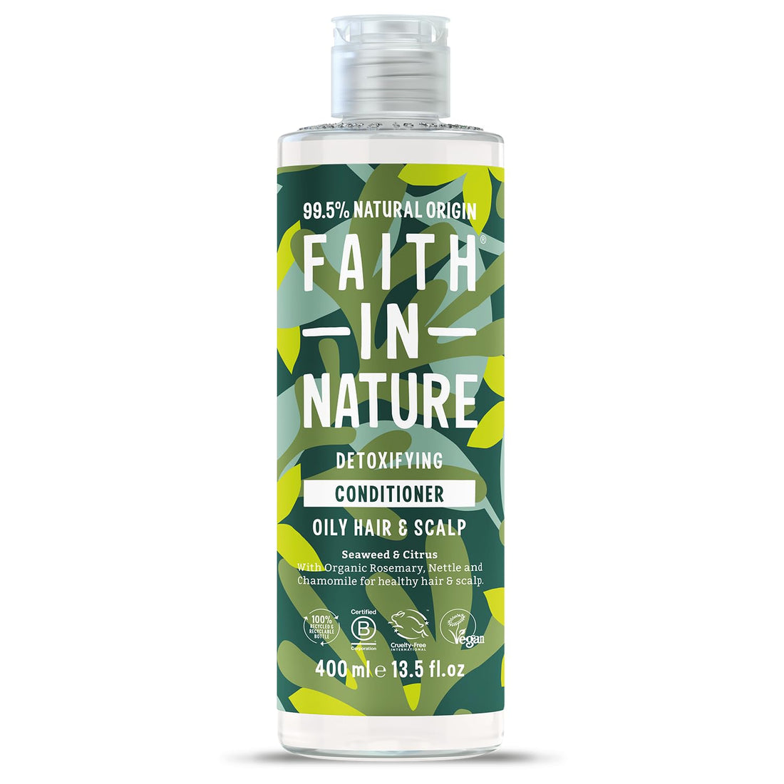 Faith In Nature Organic Aloe Vera Conditioner, Soothing for Normal Hair & Scalp, Vegan & Cruelty Free, No SLS, Silicones or Parabens, 400ml