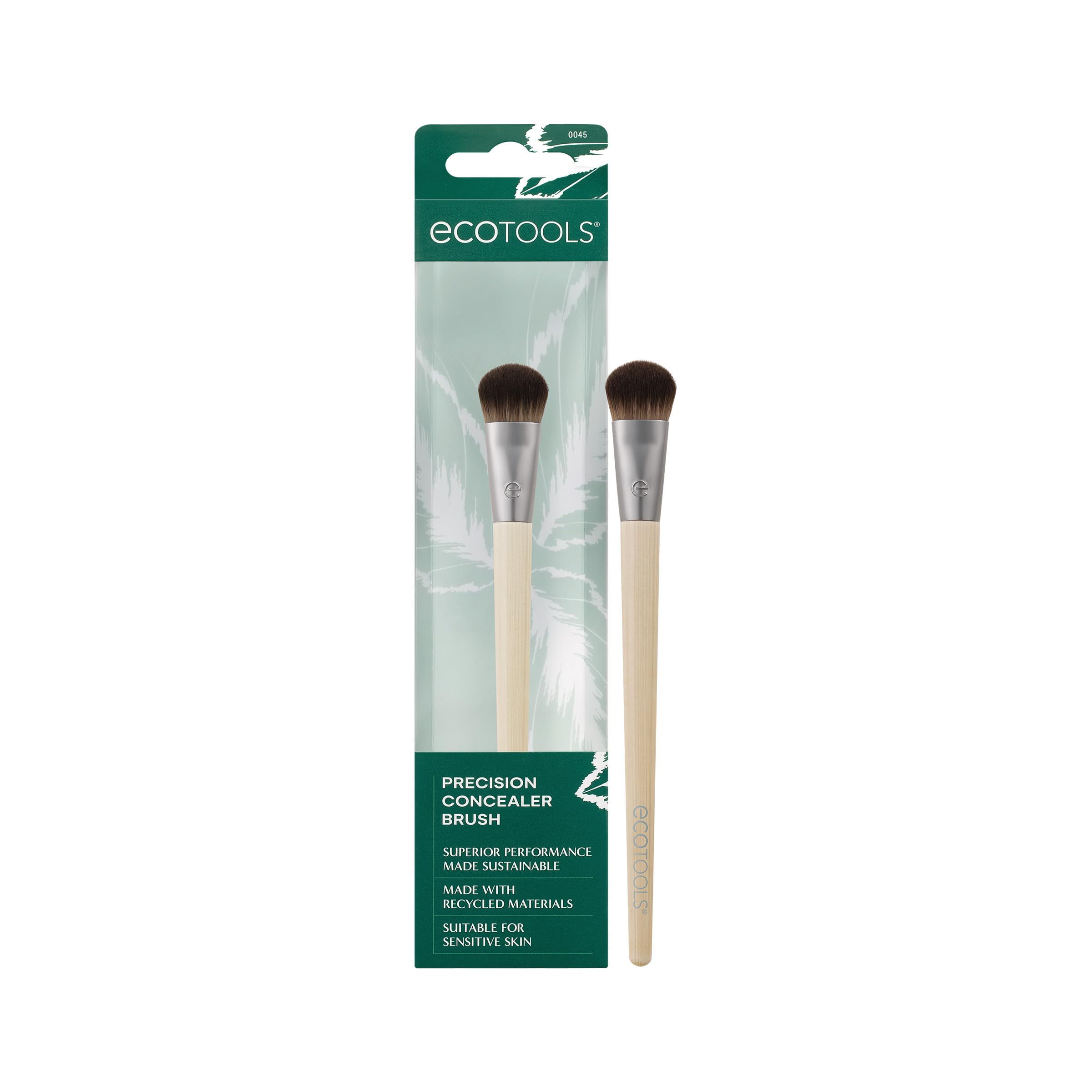 EcoTools Classic Foundation Face Brush, For Liquid, & Cream Foundation, Flat Foundation Brush For Natural Makeup, Buildable Coverage, Synthetic Bristles, Vegan & Cruelty- Free Halalzen