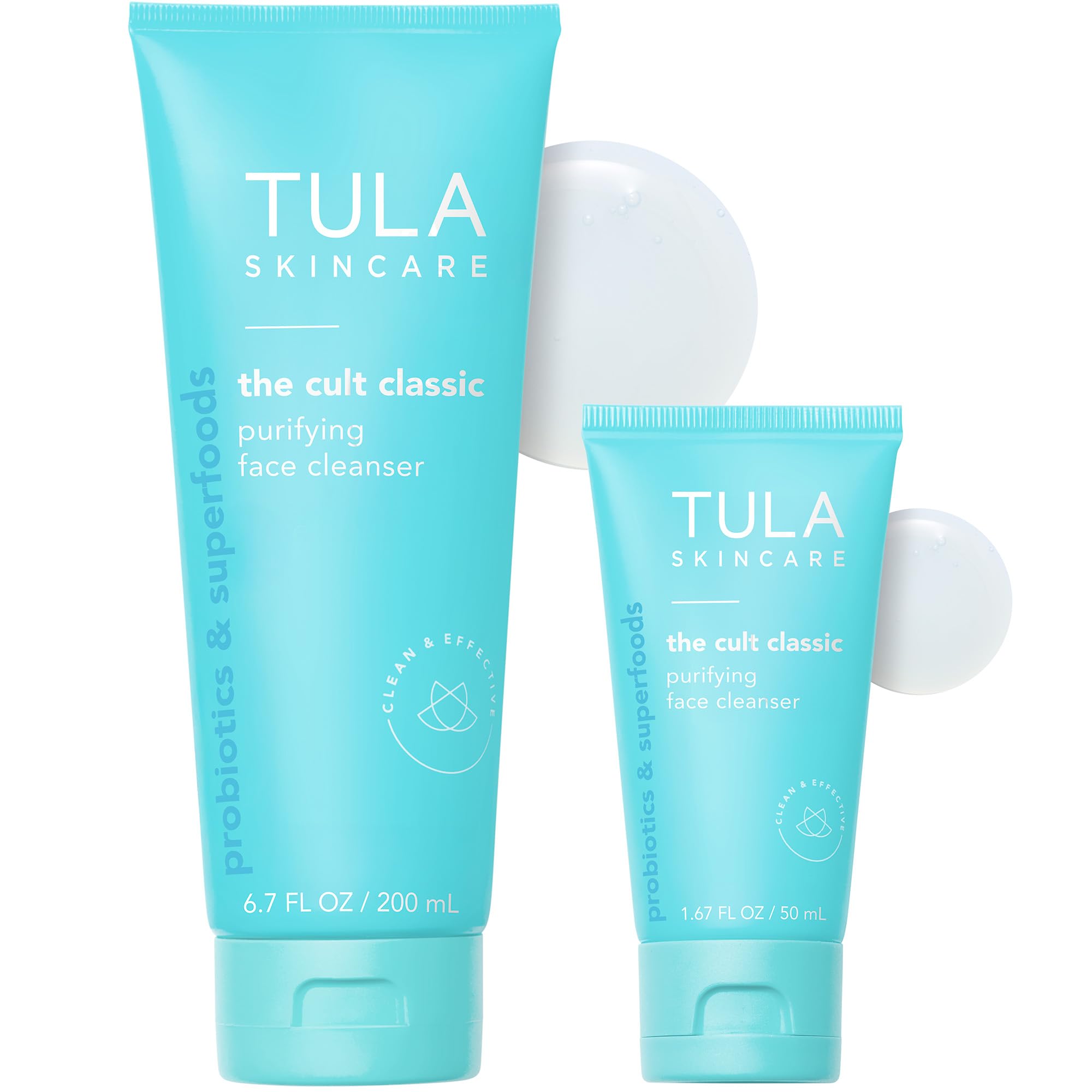 TULA Skin Care Cult Classic Purifying Face Cleanser - Gentle and Effective Face Wash, Makeup Remover, Nourishing and Hydrating