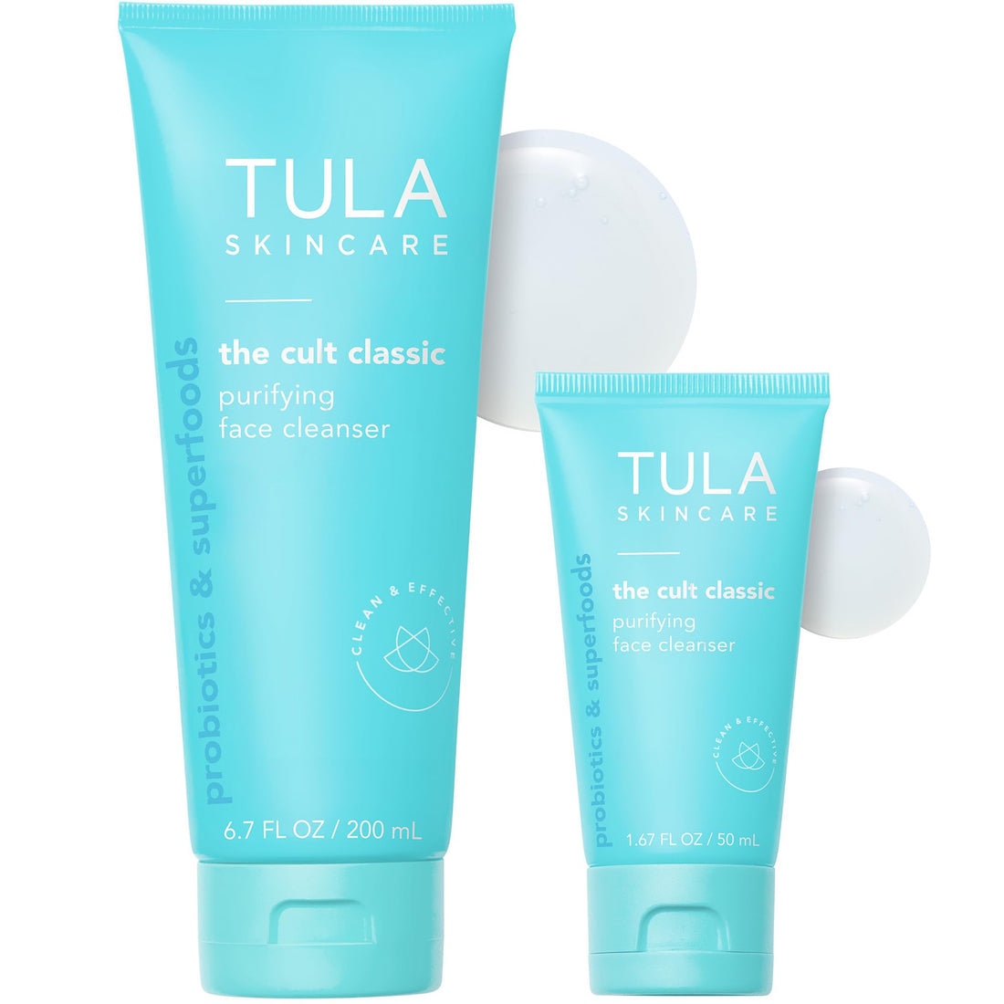 TULA Skin Care Cult Classic Purifying Face Cleanser - Gentle and Effective Face Wash, Makeup Remover, Nourishing and Hydrating