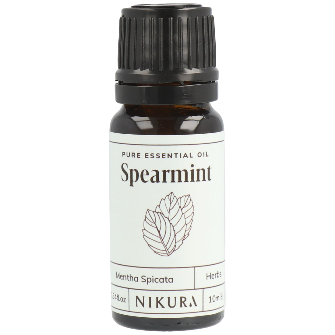 Nikura Peppermint Essential Oil - 10ml | Perfect for Repelling Spiders, Rats, Mice, Bugs, Ants | Great for Hair, Headaches Relief, Energy Boost, Skin, Candle Making | Vegan & UK Made