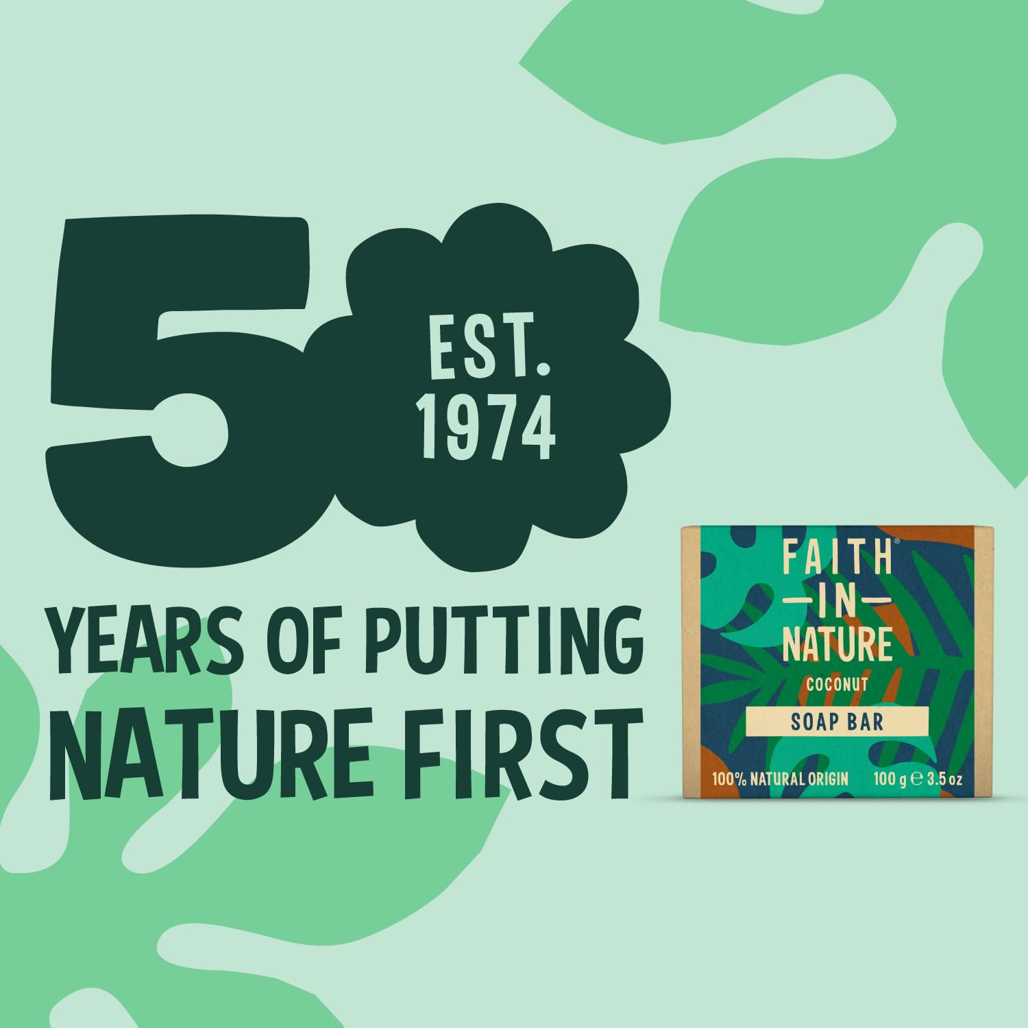 Faith In Nature Natural Coconut Hand Soap Bar, Hydrating, Vegan & Cruelty Free, No SLS or Parabens, 100g Halalzen