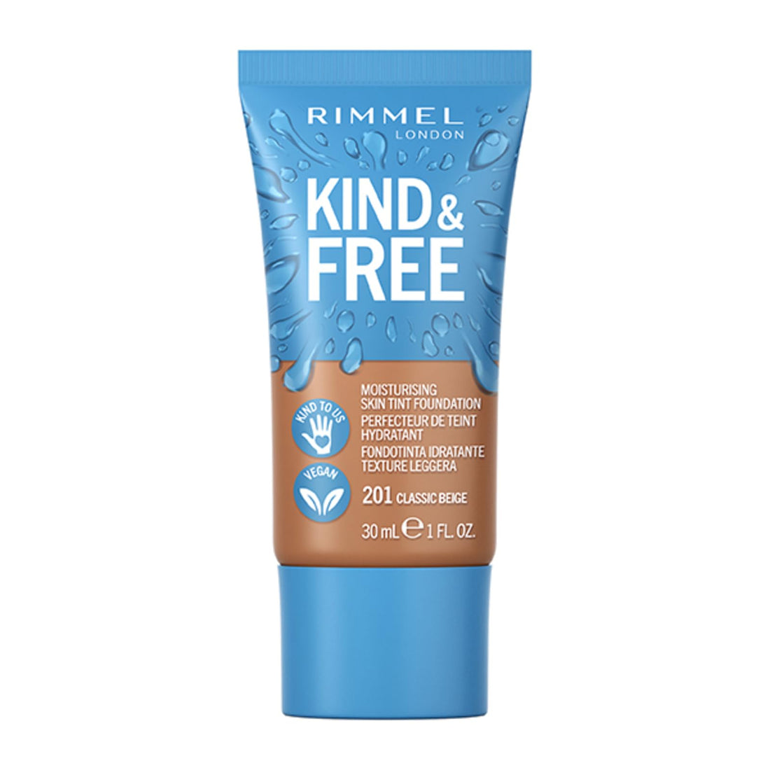 Rimmel Kind + Free Moisturising Skin Tint Foundation, Vanilla 160 Halalzen