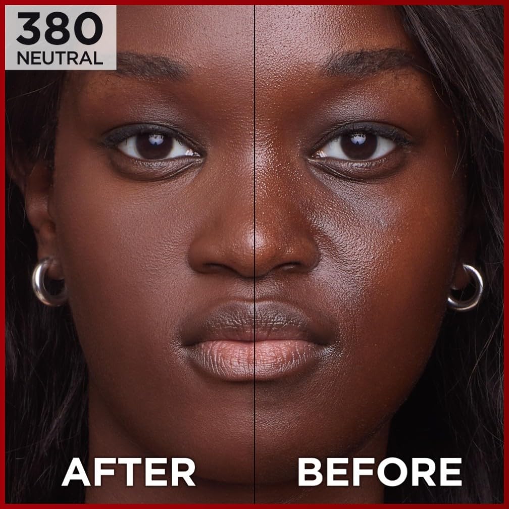 L'Oreal Paris Cover Liquid Foundation, With 4% Niacinamide, Long Lasting, Natural Finish, Available in 20 Shades, SPF 25, Infallible 32H Matte Cover, Shade 110, 30ml Halalzen