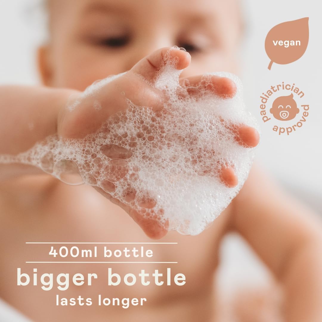 Nala's Baby Original Body Wash & Shampoo | Award-winning | 99% Natural | Dermatologically-tested and Paediatrician-approved | Tear-Free | Nourishing Oat and Shea Butter | Vegan | 400ml | Nalas Baby