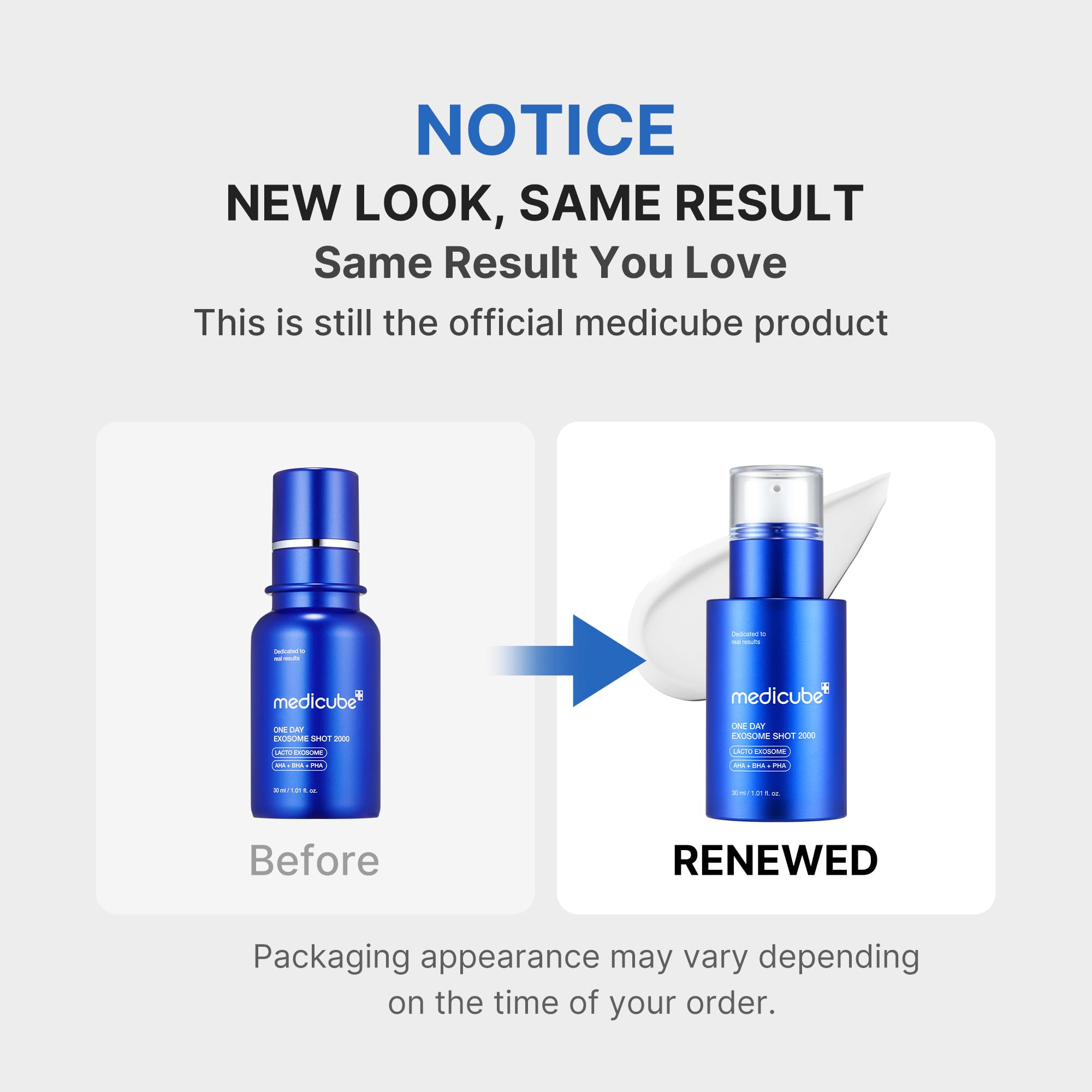 medicube Exosome Shot Zero 2,000 PPM Spicule Facial Serum | Liquid Skin Booster Serum | Exosome, AHA+BHA+PHA | Pore Care, Dead Skin Cells, Skin Texture | Korean Skincare, 1.01 fl.oz Halalzen