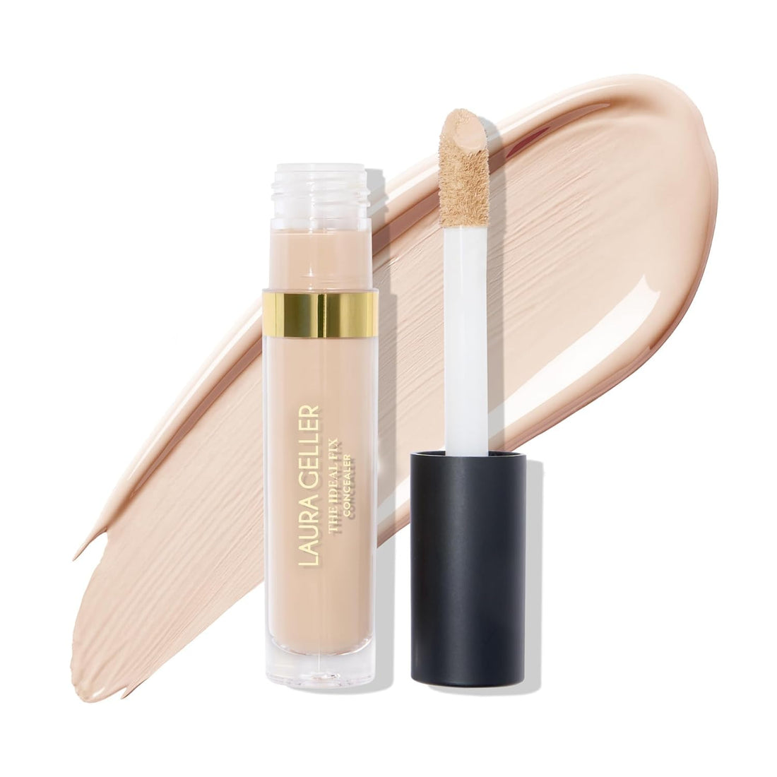 LAURA GELLER NEW YORK The Ideal Fix Concealer (Tan) - Long-Lasting Liquid Concealer For Covering Under Eye Dark Circles & Blemishes Halalzen