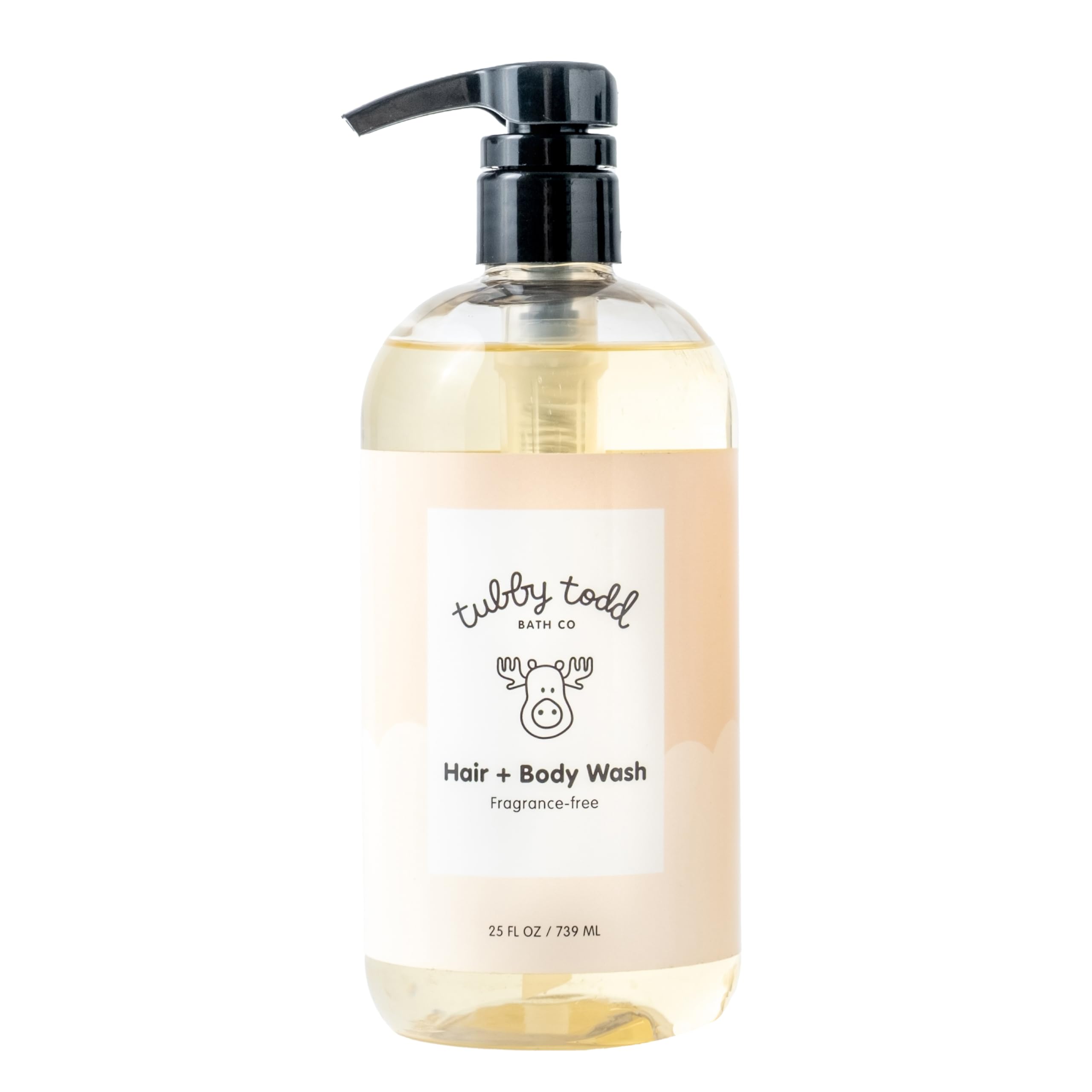 TUBBY TODD Hair + Body Wash - Baby Shampoo and Body Wash - Gentle, Natural Baby Wash for Newborns, Babies, and Toddlers - Non-Toxic and Hypoallergenic - Fragrance-Free, 2 Pack, 8.5oz & 25oz Halalzen