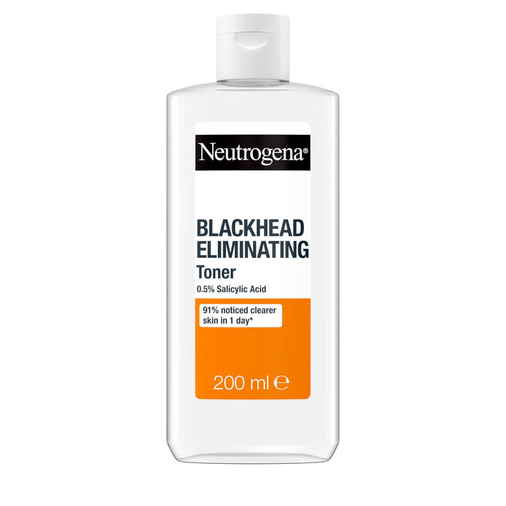 Neutrogena Blackhead Eliminating 0.5% Salicylic Acid Cleansing Toner (1x 200ml), Deep-Cleansing Facial Toner to Eliminate Blackheads and Refine Skin Halalzen