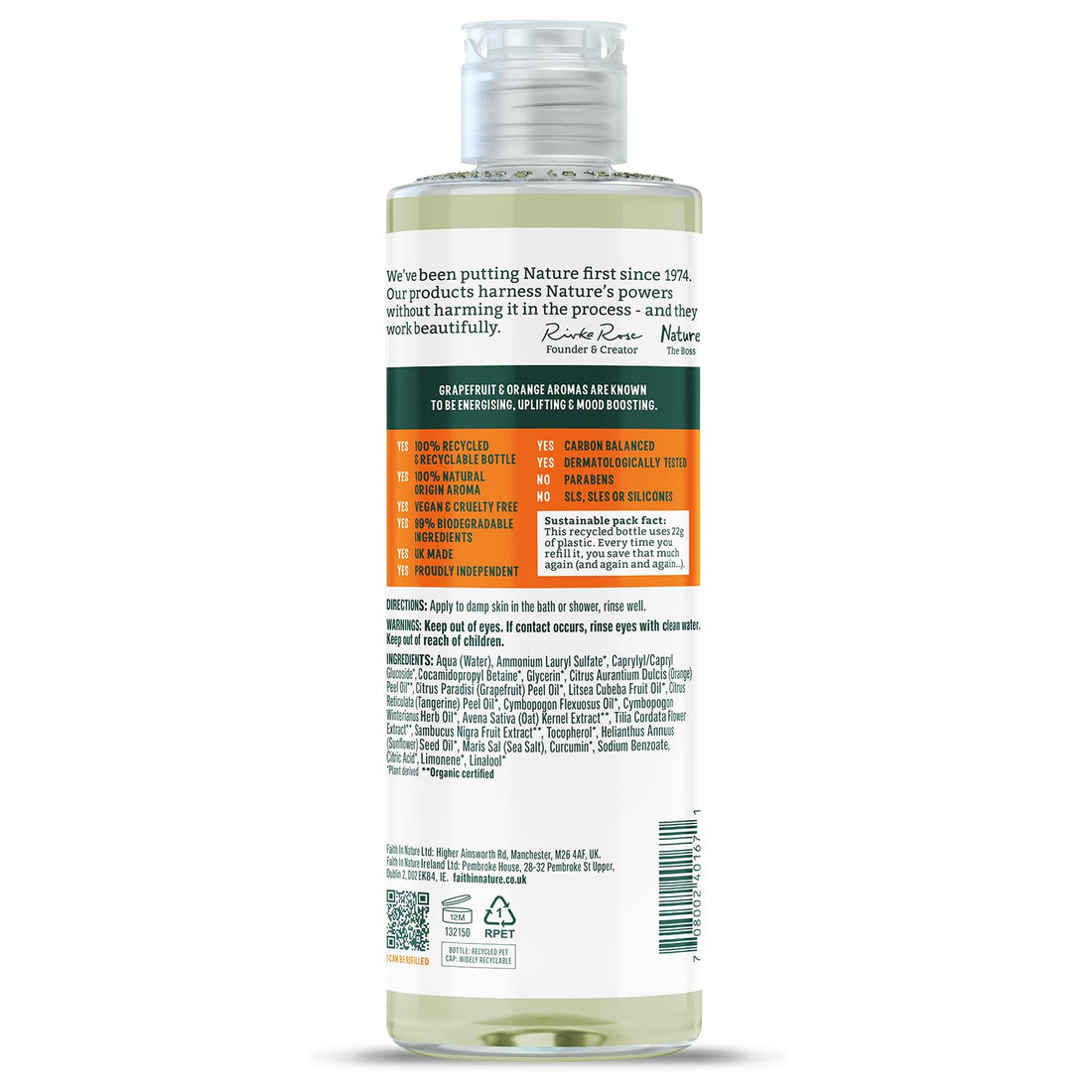 Faith In Nature Natural Aloe Vera Body Wash, Soothing Shower Gel, Vegan and Cruelty Free, No SLS or Parabens, 400 ml