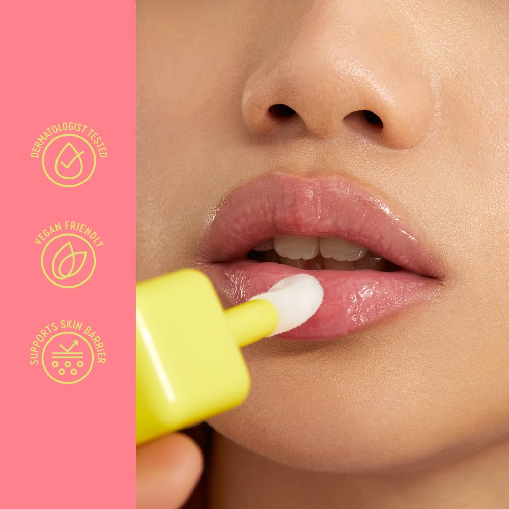 BYOMA Liptide Lip Mask - Lightweight, Overnight Mask - Peptide Lip Treatment with Peptides, Babassu Oil & AHA - Hydrating, Exfoliating Balm - 0.16 oz Halalzen
