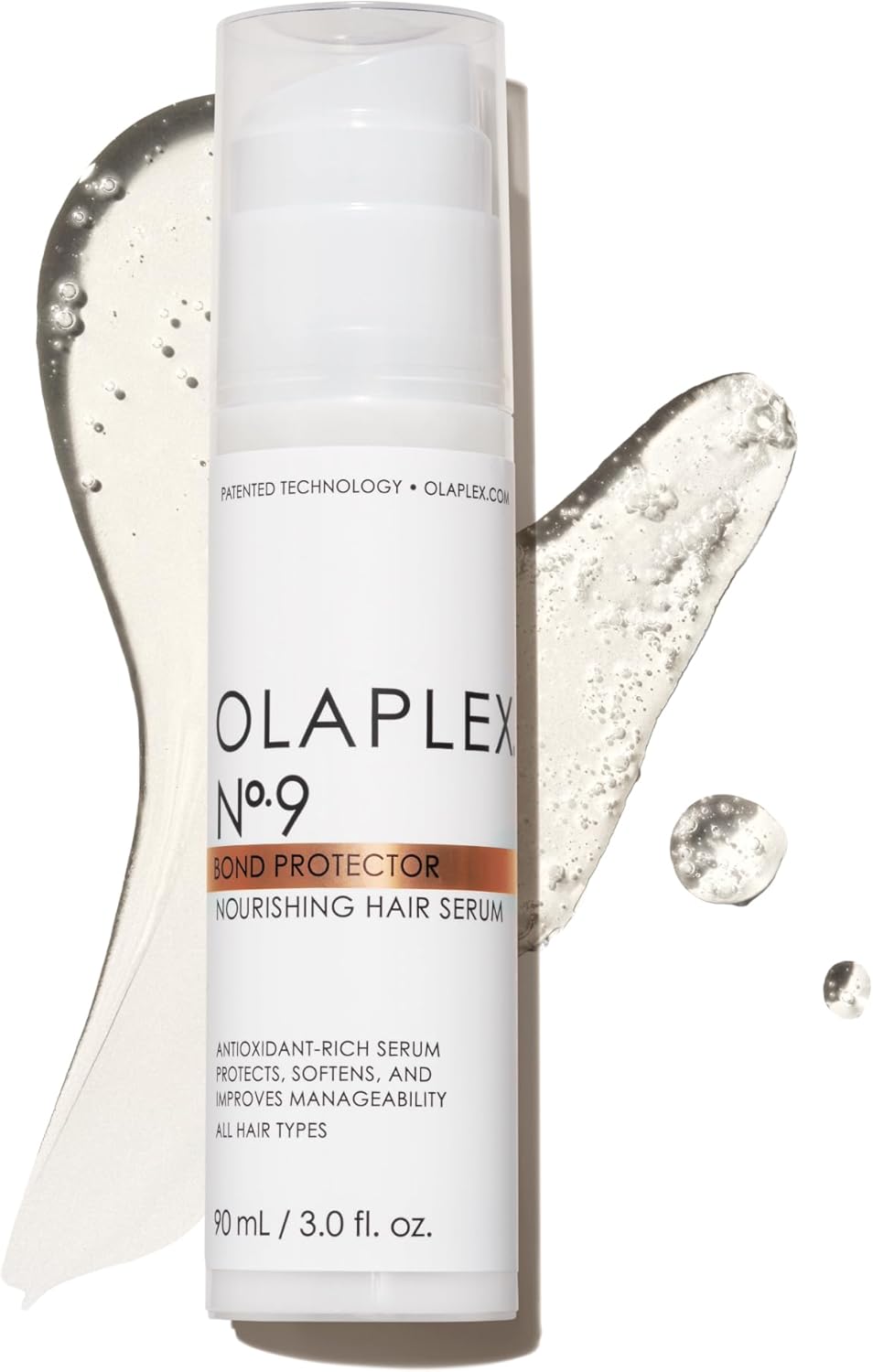 Olaplex Nº.9 Bond Protector: Nourishing Hair Serum & Heat Protectant | Softens, Nourishes & Reduces Tangle & Static | For Coily, Curly, Straight, and Wavy, 90 mL / 3.0 Fl. Oz. Halalzen