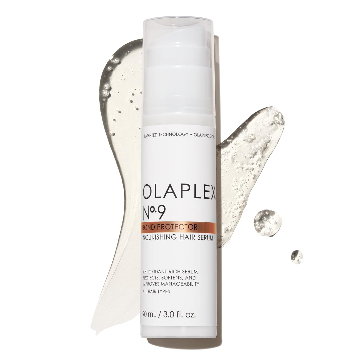 Olaplex Nº. 9 Bond Protector: Nourishing Hair Serum & Heat Protectant | Softens, Nourishes & Reduces Tangle & Static | For Coily, Curly, Straight, and Wavy, 90 mL / 3.0 Fl Oz Halalzen