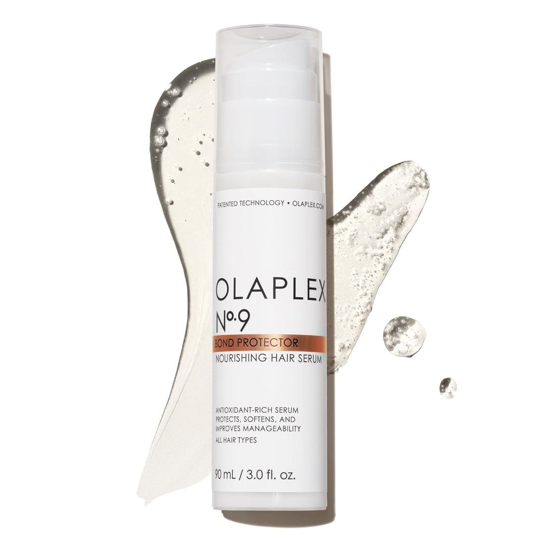 Olaplex Nº. 9 Bond Protector: Nourishing Hair Serum & Heat Protectant | Softens, Nourishes & Reduces Tangle & Static | For Coily, Curly, Straight, and Wavy, 90 mL / 3.0 Fl Oz Halalzen