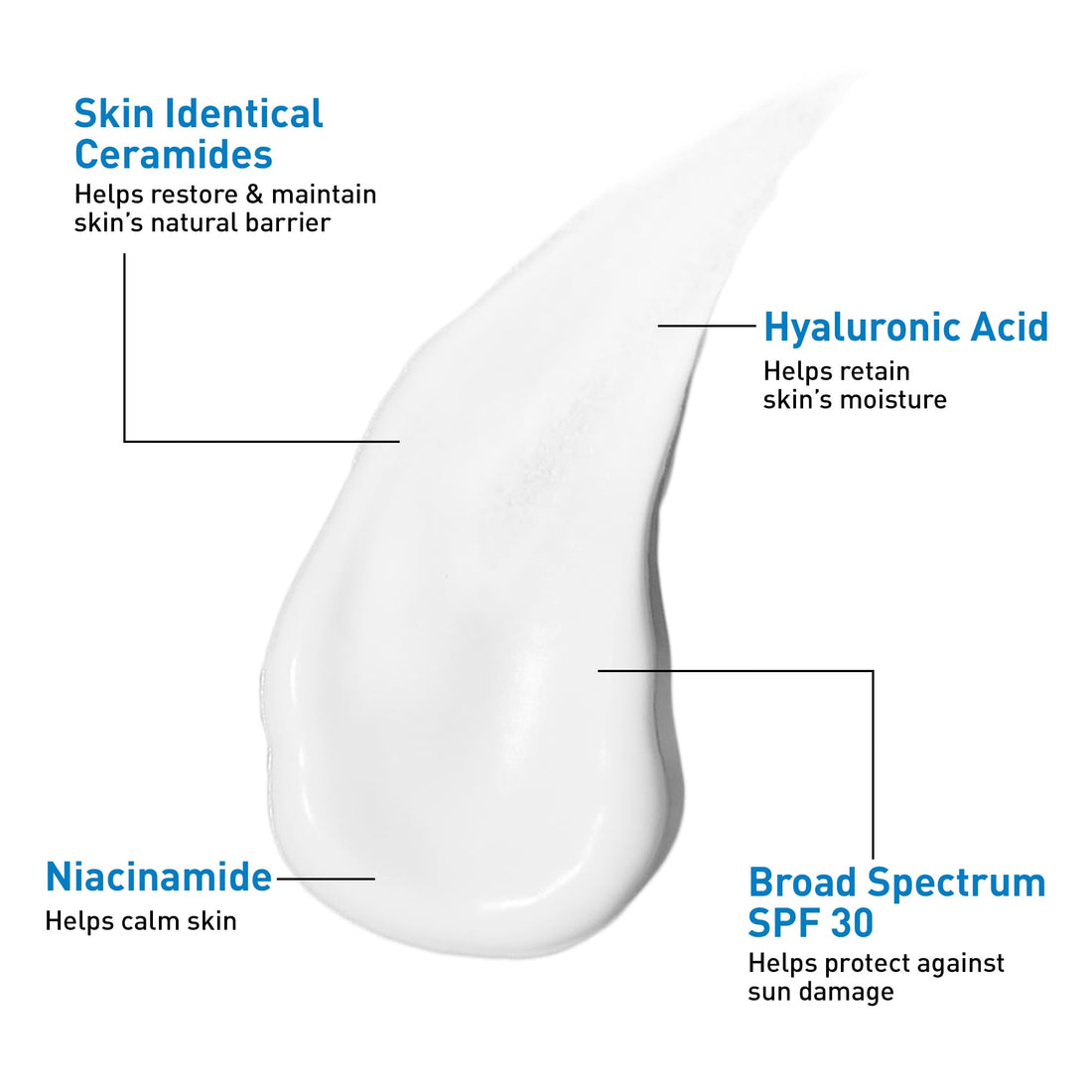 CeraVe AM Facial Moisturizing Lotion with SPF 30, Oil-Free Face Moisturizer with SPF, Formulated with Hyaluronic Acid, Niacinamide & Ceramides, Non-Comedogenic, Broad Spectrum Sunscreen, 3 Ounce Halalzen