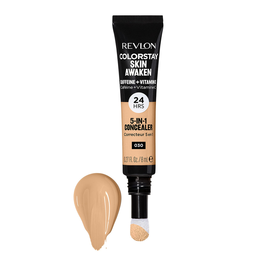 Revlon ColorStay Skin Awaken 5-in-1 Concealer 24HR Wear (30g) Fragrance & Paraben Free, Universal Brightener Unisex Halalzen
