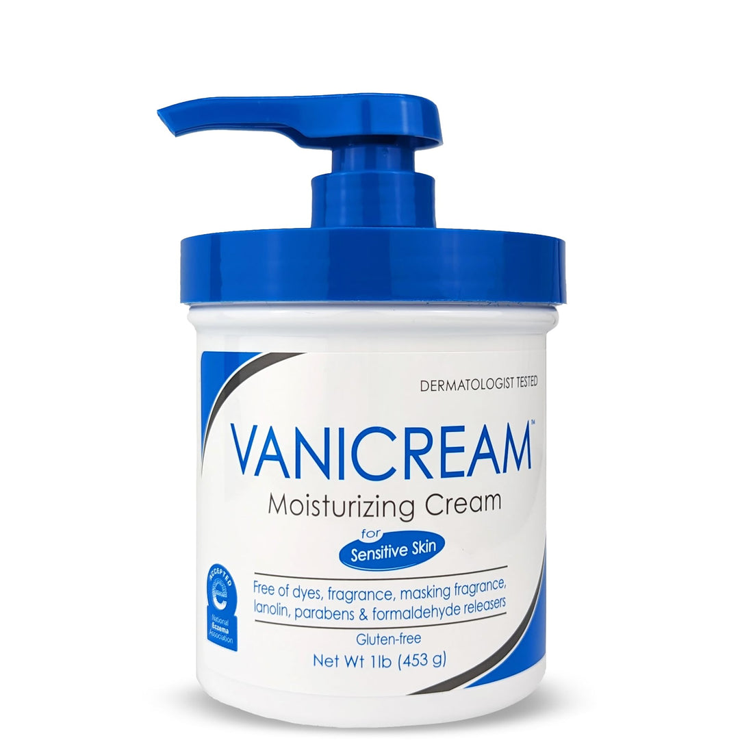 Vanicream Moisturizing Skin Cream with Pump Dispenser - 16 fl oz (1 lb) - Moisturizer Formulated Without Common Irritants for Those with Sensitive Skin Halalzen