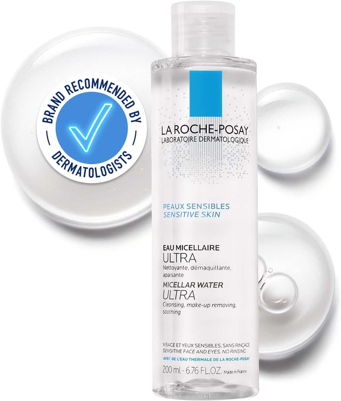 La Roche-Posay Sensitive Skin Micellar Water Make-Up Remover Cleanser 200ml Halalzen