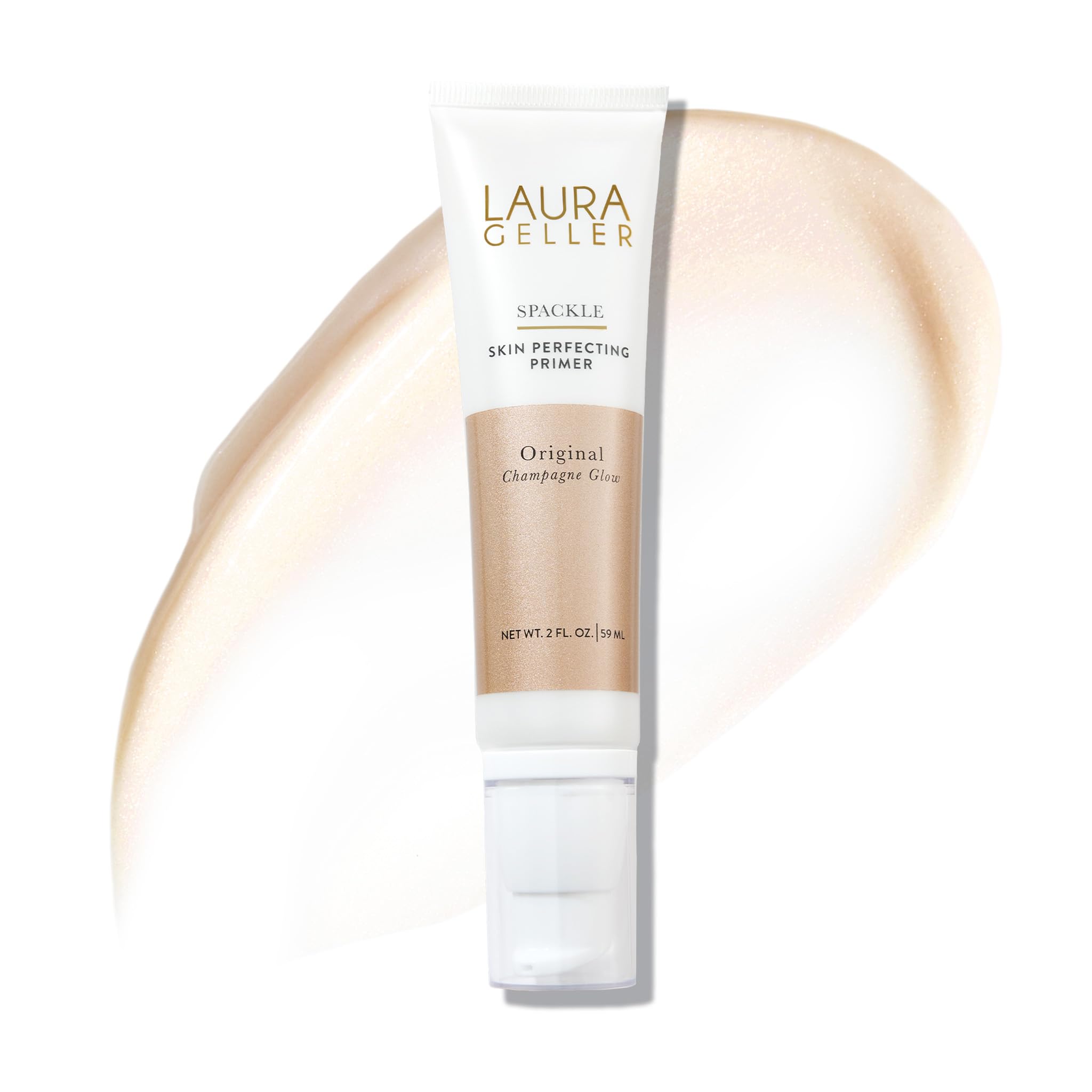 LAURA GELLER NEW YORK Spackle Primer - Diamond - Super-Size 2 Fl Oz - Hyaluronic Acid Makeup Primer for Mature Skin Halalzen