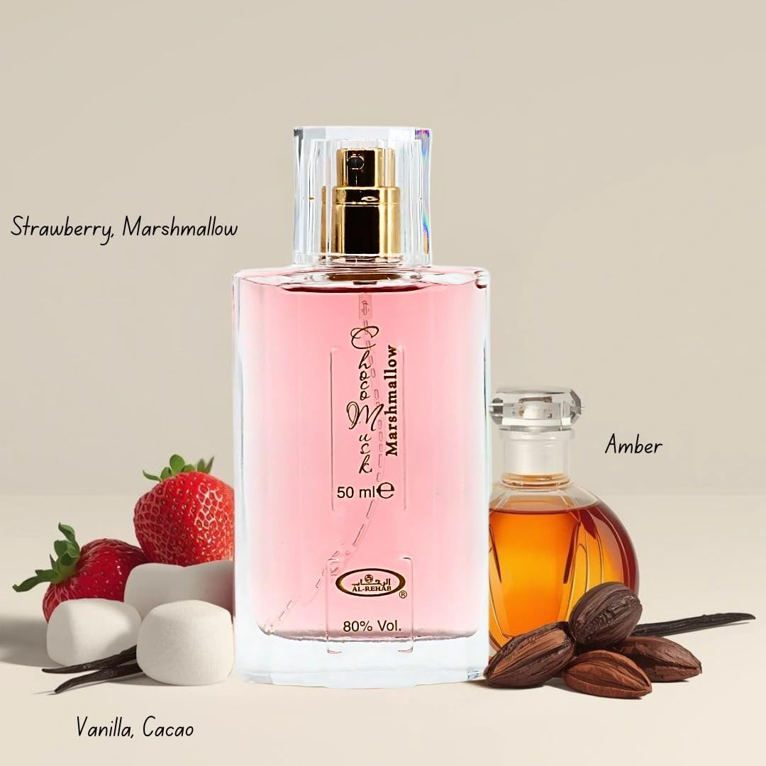 Al-Rehab Choco Musk Eau de Parfum Spray für Damen, 1,65 oz/50 ml