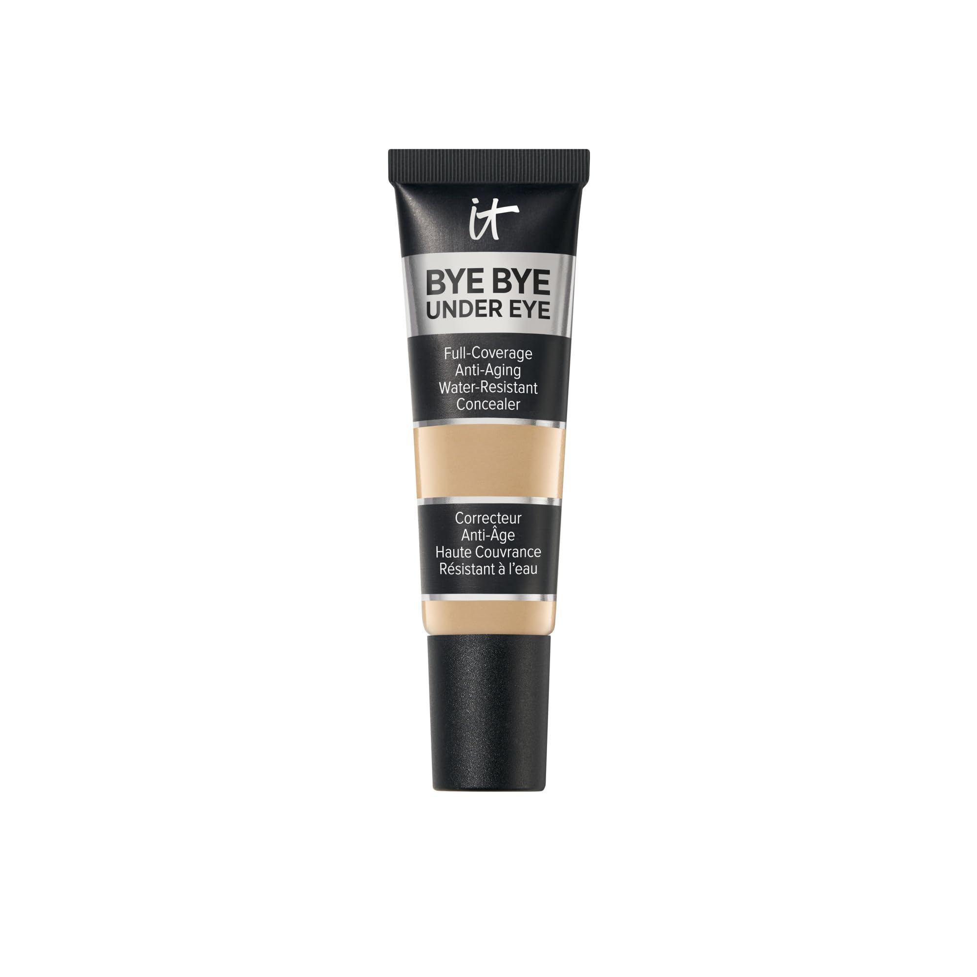 IT Cosmetics Bye Bye Under Eye Concealer, Highly Pigmented and Water-Resistant with Long-Wearing Finish, Conceal look of Dark Circles, with Peptides, Hydrolysed Collagen & Antioxidants 12ml Halalzen