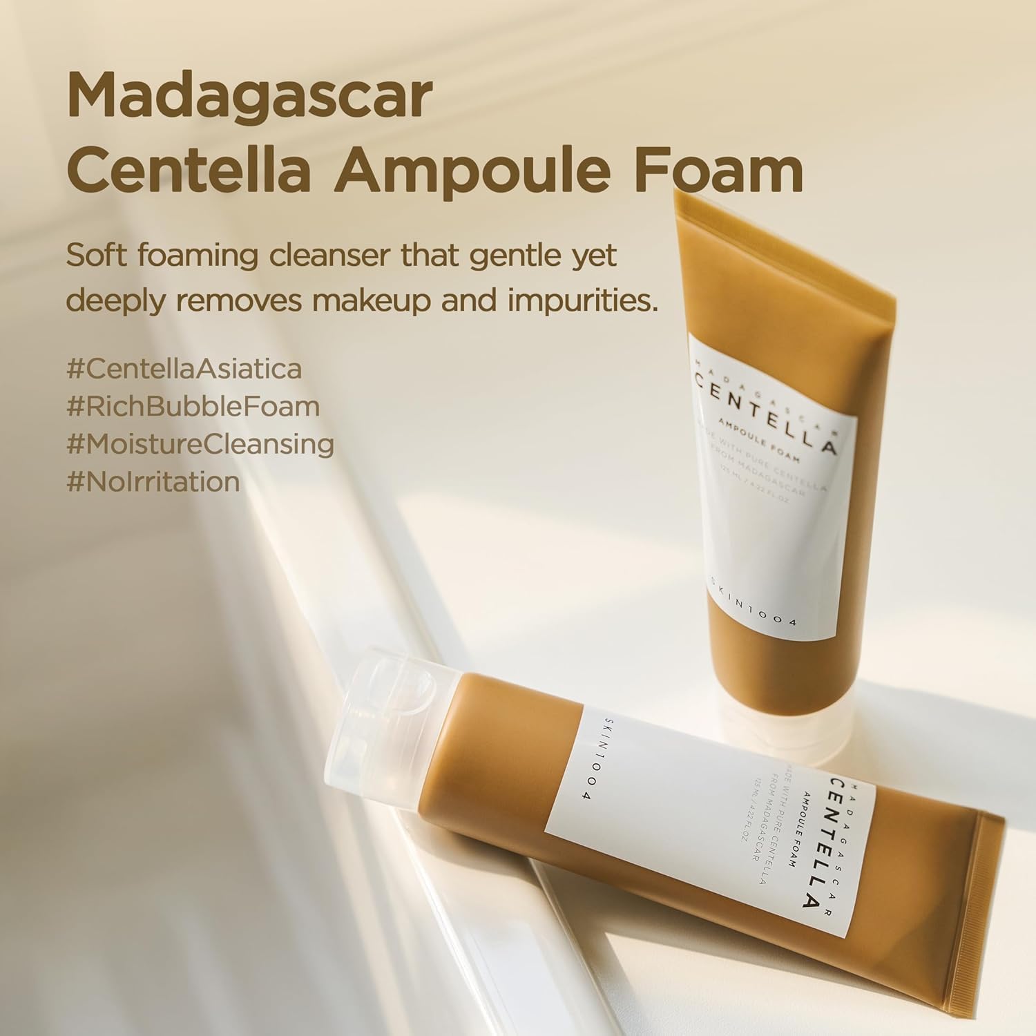 Skin1004 Madagascar Centella Ampoule Foam 125ml Foam Cleanser, K-Beauty