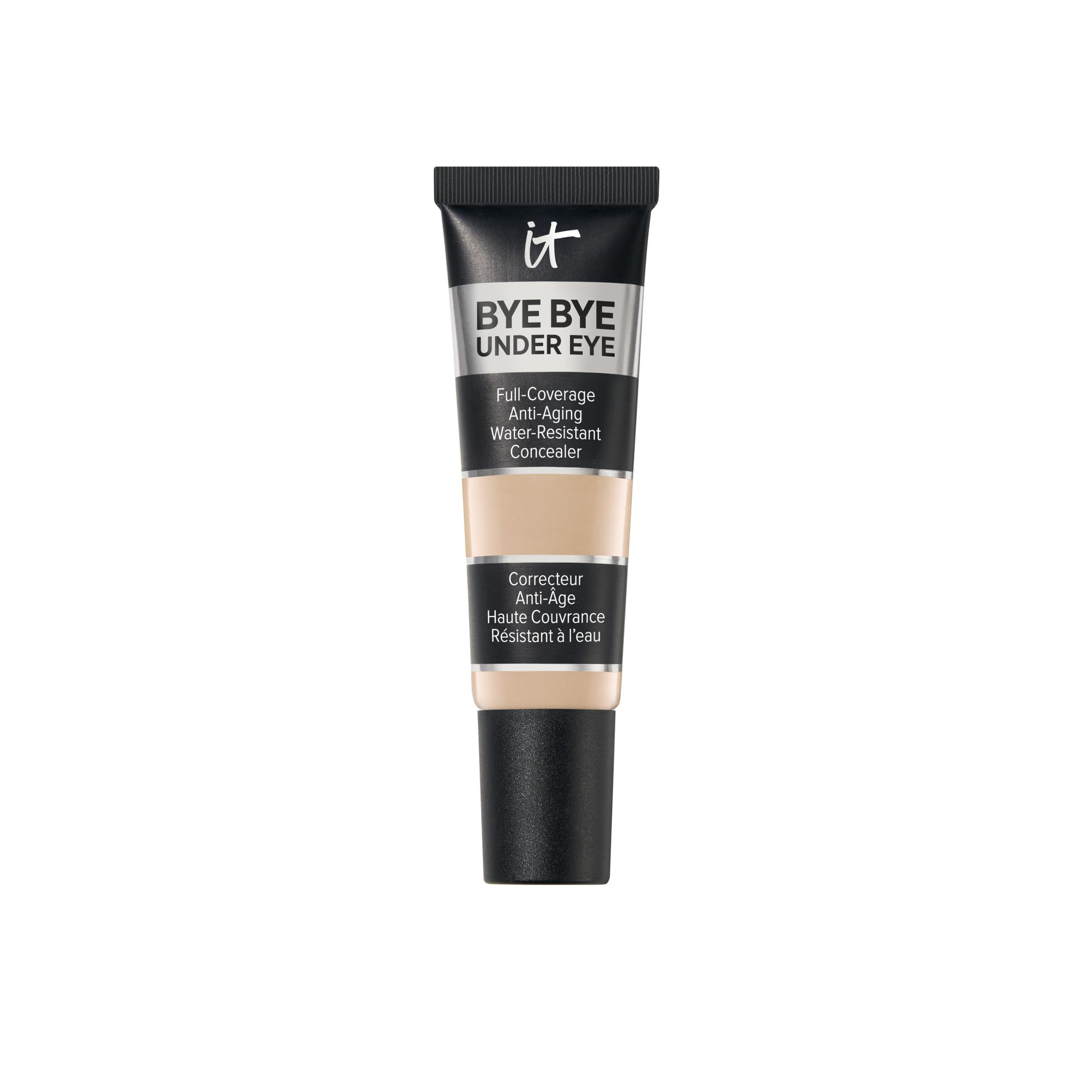 IT Cosmetics Bye Bye Under Eye Concealer, Highly Pigmented and Water-Resistant with Long-Wearing Finish, Conceal look of Dark Circles, with Peptides, Hydrolysed Collagen & Antioxidants 12ml Halalzen