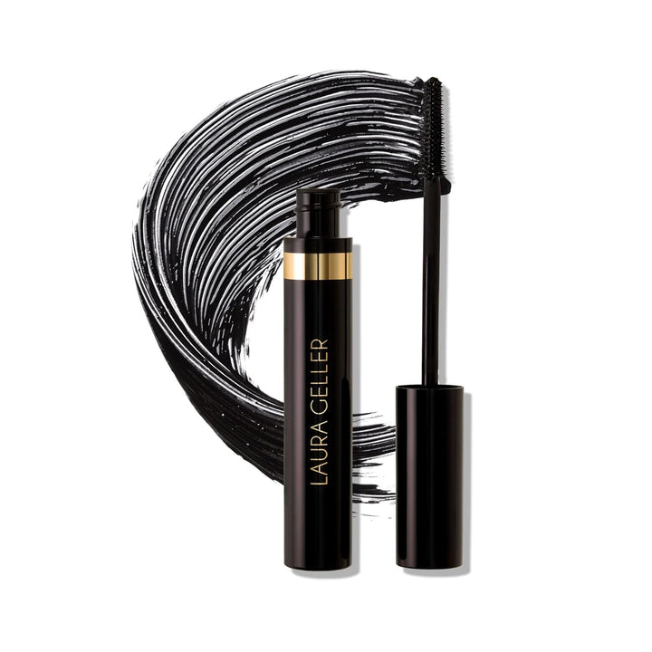 LAURA GELLER NEW YORK Kajal Longwear Mascara – Black – Volumizing, Lengthening, & Defining Mascara - Smudge‑Proof & Flake‑Proof Wear, Buildable Formula