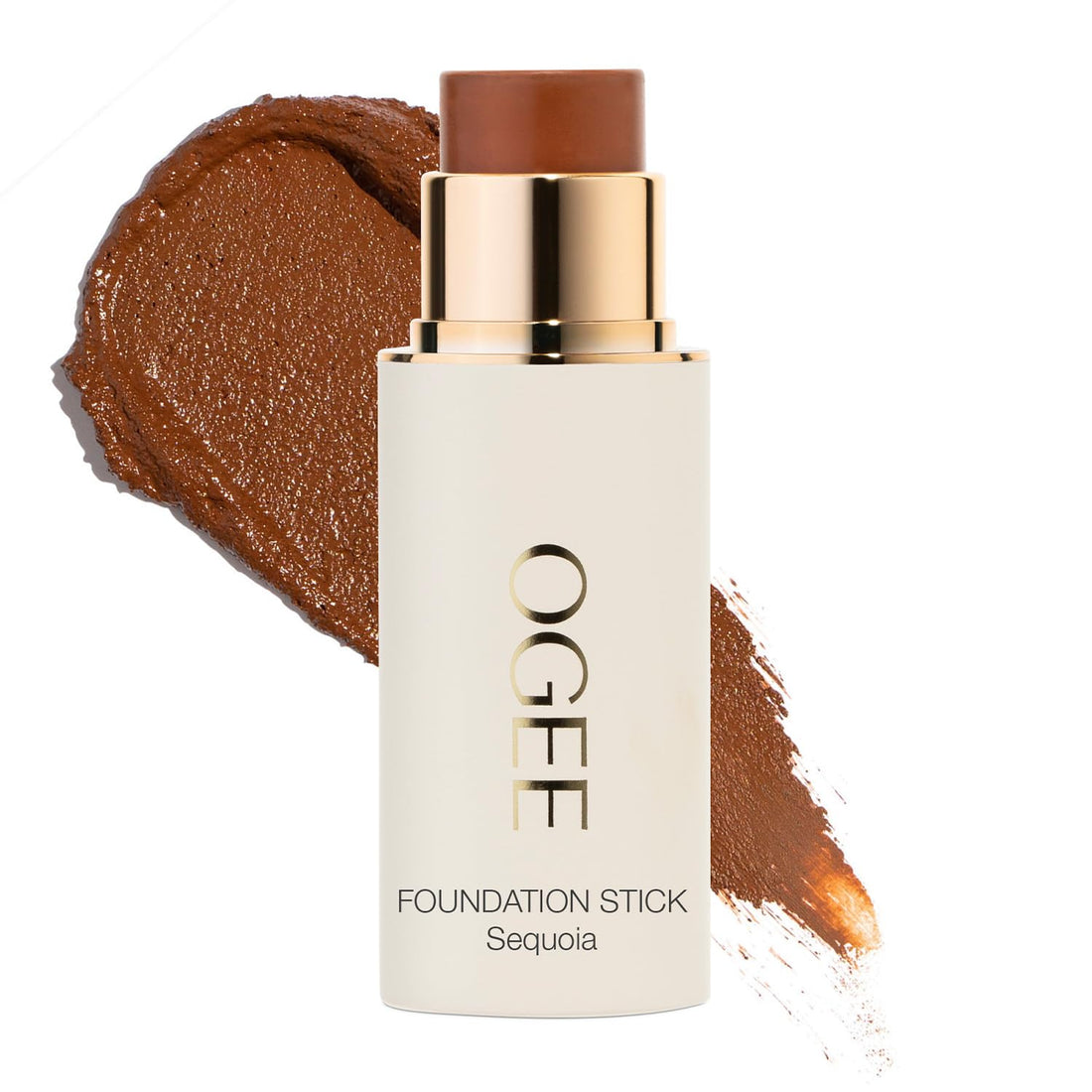 Ogee Sculpted Complexion Foundation Stick (Mahogany 14.5N - Deep Cocoa, Rich Undertones) Full Coverage Foundation Makeup - Instantly Balance & Even Complexion - 70% Organic Ingredients