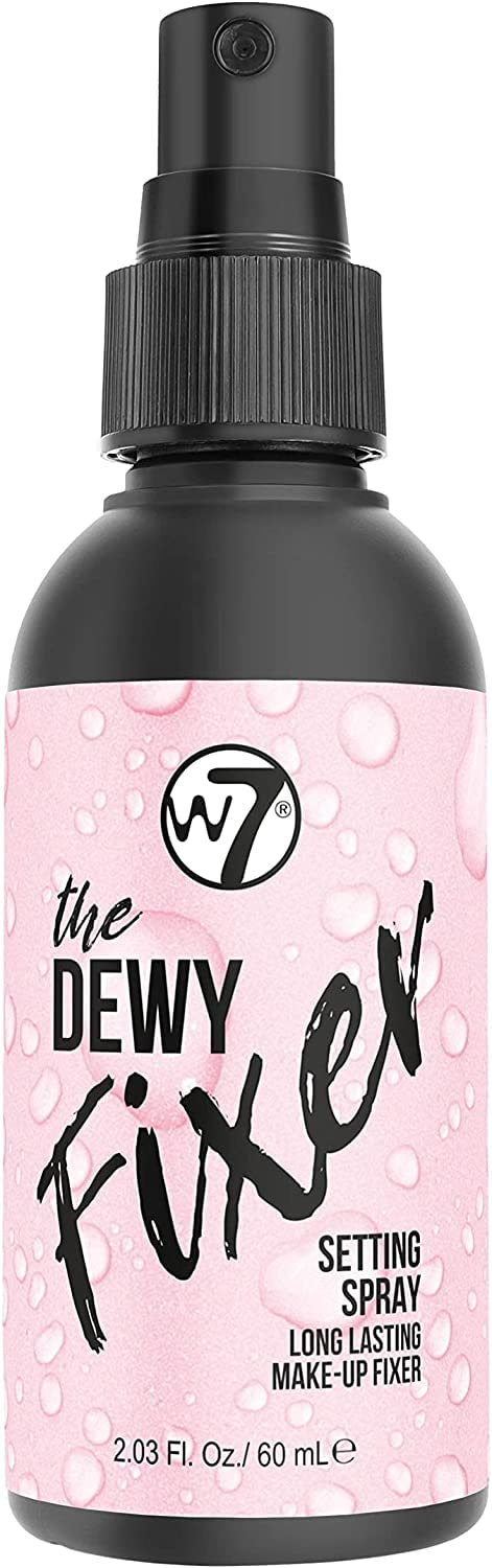 W7 The Fixer Duo - Makeup Setting Spray 2Pcs Set - Dewy & Matte Finishes For Fixing Professional Makeup Halalzen