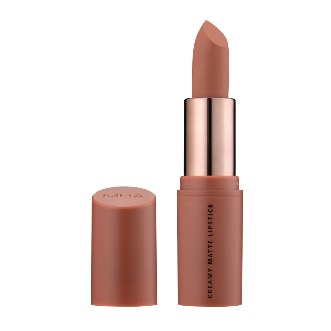 MUA Makeup Academy Creamy Matte Lipstick, Super Nude (Nude), Highly Pigmented - Vegan & Cruelty Free (Pack of 1) Halalzen