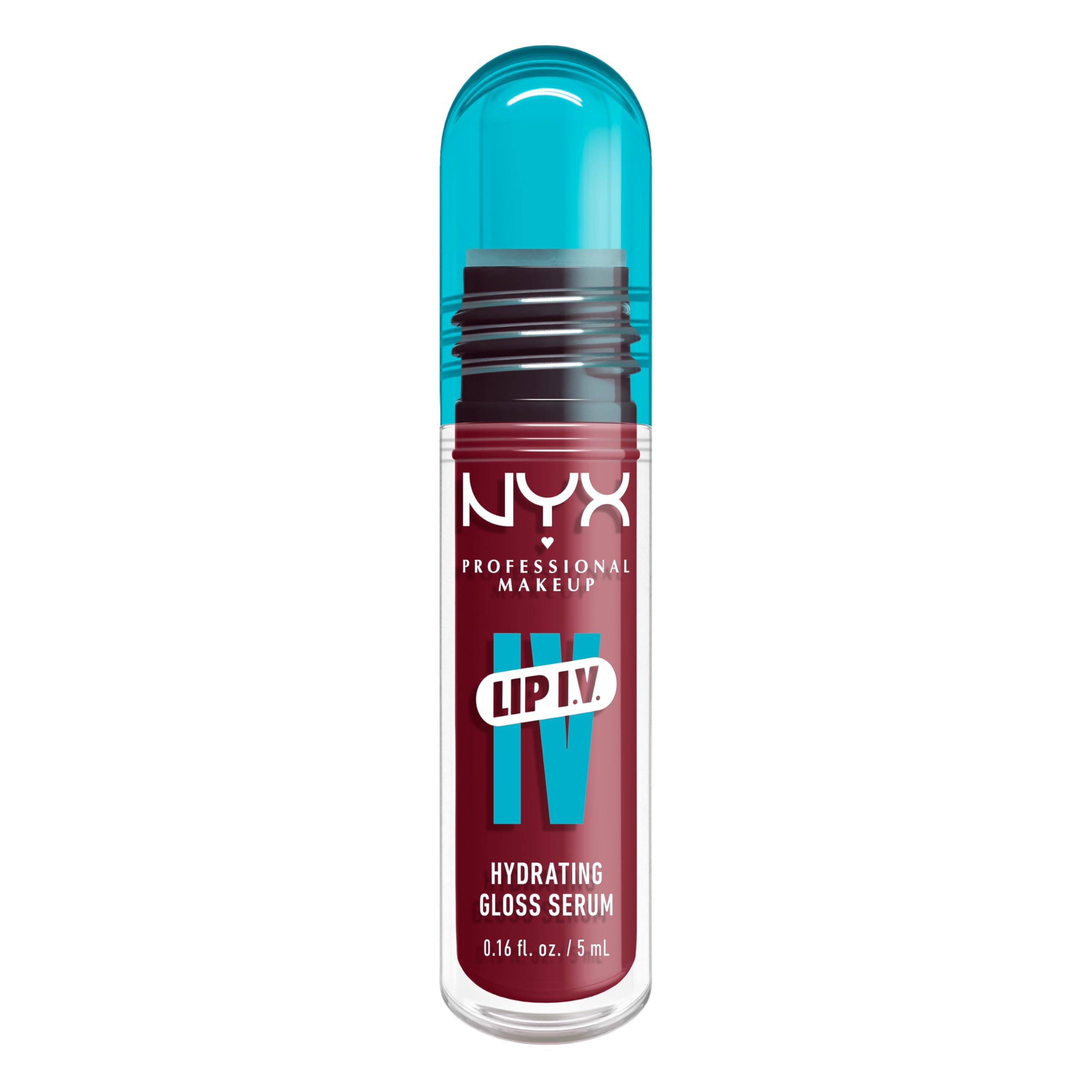 NYX PROFESSIONAL MAKEUP Lip IV Hydrating Glossy Lip Stain, Long-Lasting, Tinted, Vegan Formula with 12 HR Hydration - Hydra Honey (Brown)