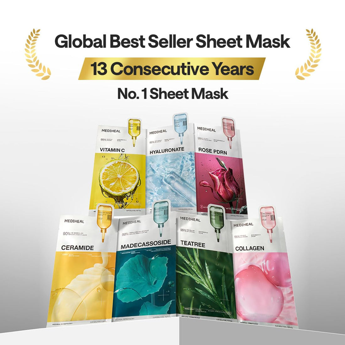 Mediheal Essential Face Mask [Skin Firming] 10 pcs. for Plumping Hydration, Glass Skin & Skin Nourishment - Travel Essentials, Korean Beauty Sheet Mask Halalzen