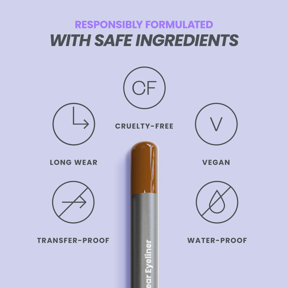 Wonderskin Eyeliner Pencil, 1440 Longwear Deep Black Eyeliner Pencil - Waterproof, Sharpenable & Smudge Proof (Liquorice)