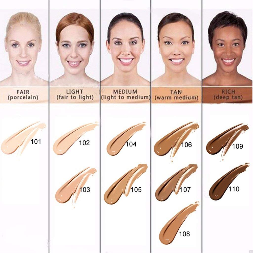 Aquapurity Phoera® Full Coverage Foundation Soft Matte Oil Control Concealer 30ml Long Lasting Flawless Cream Smooth (102 NUDE) Halalzen