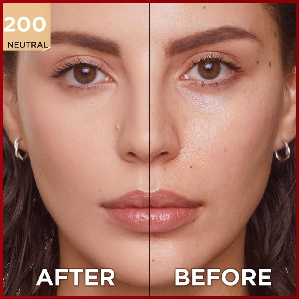 L'Oreal Paris Cover Liquid Foundation, With 4% Niacinamide, Long Lasting, Natural Finish, Available in 20 Shades, SPF 25, Infallible 32H Matte Cover, Shade 110, 30ml Halalzen