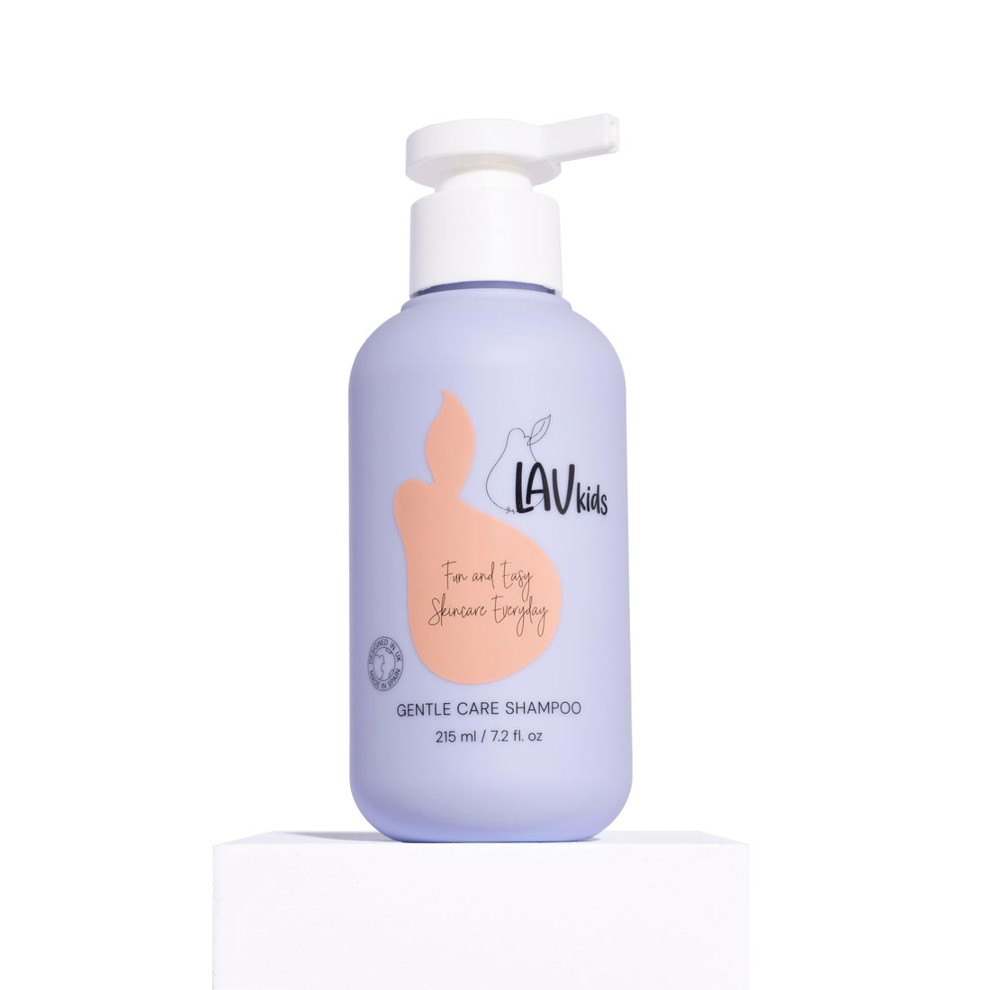 Lav Kids Natural Hair Care Bundle for Daily Use, Algae Extract and Moisturizing (Shampoo + Conditioner)