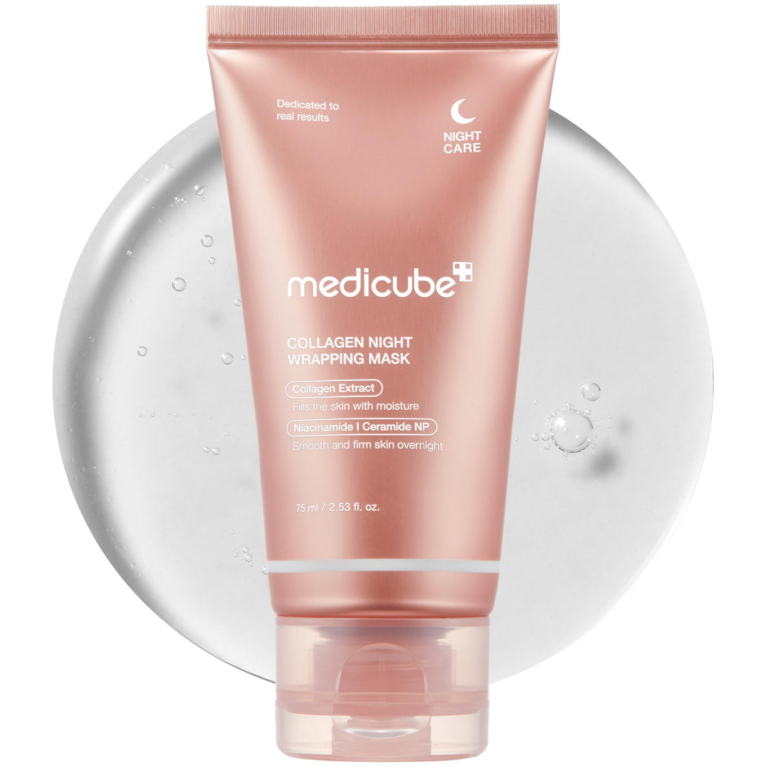 medicube Wrapping Mask Collagen Overnight Peel Off Facial Mask | Elasticity & Hydration Care, Reduces Sagging & Dullness | Hydrolyzed Collagen For Glowing Skin | Korean Skin Care, 2.53 fl.oz Halalzen