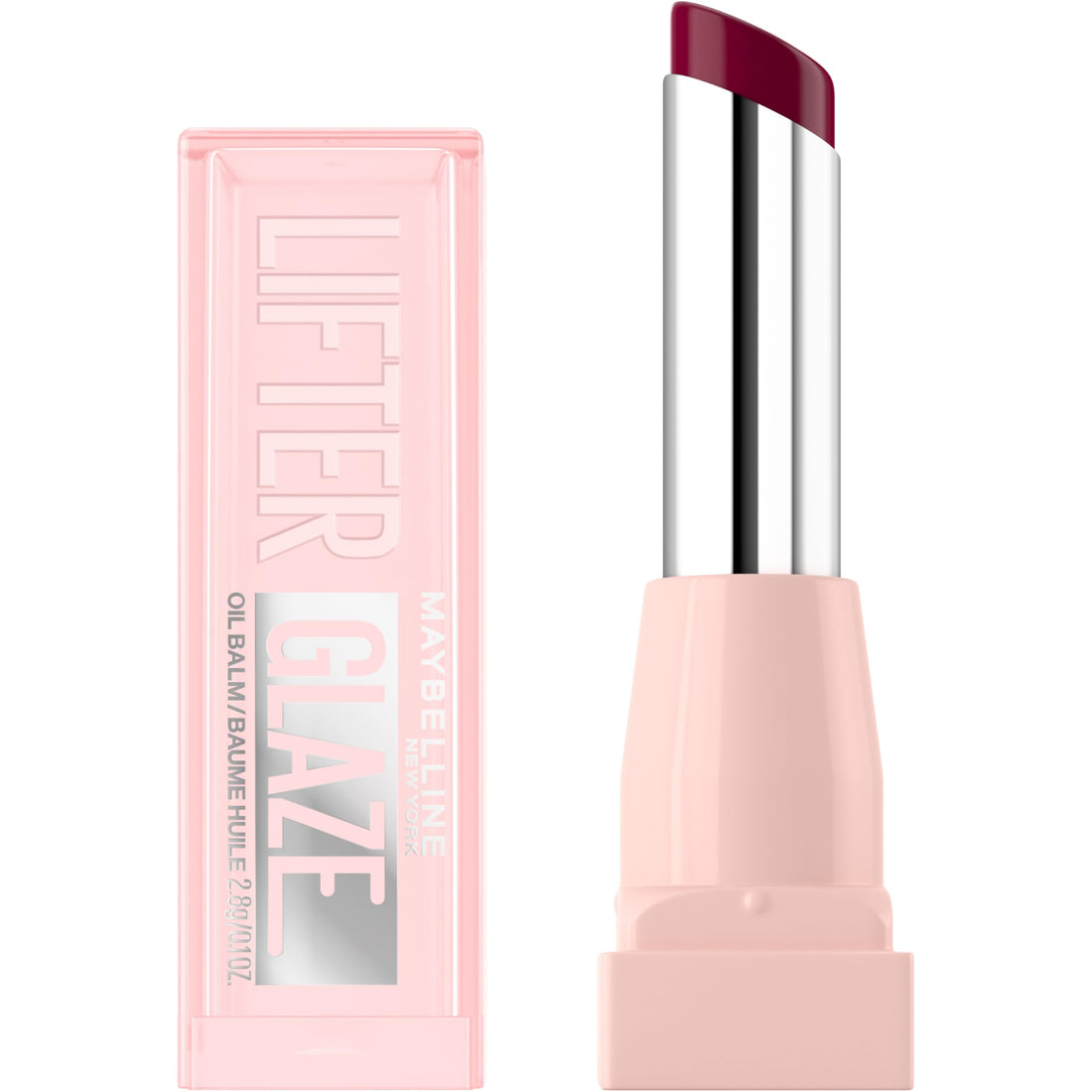 MAYBELLINE Lifter Glaze Oil Balm with Hyaluronic Acid and Hydrating Oil Blend, Lip Balm with 24HRs of Smooth, Moisturizing Shine, Pink Drip (Sheer Baby Pink) Halalzen