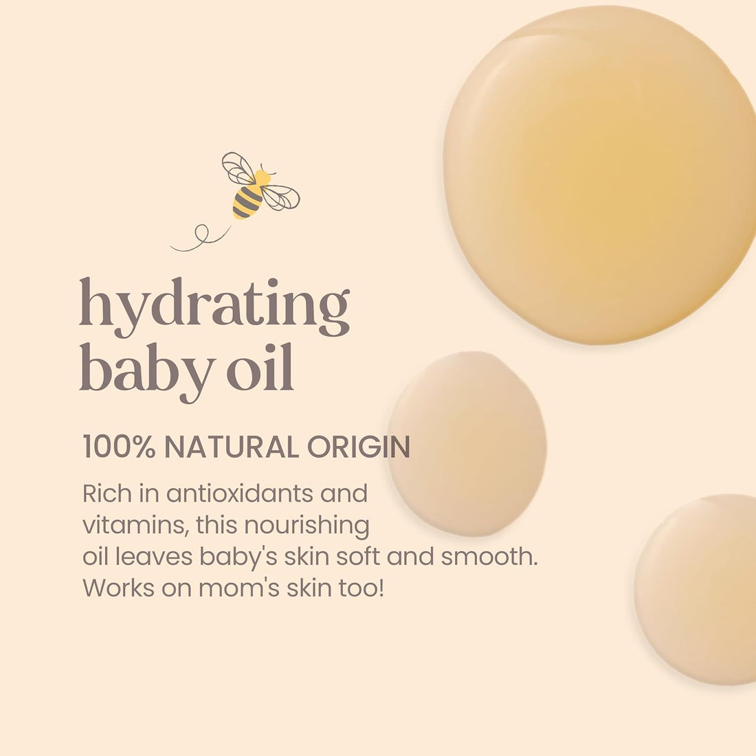 Burt's Bees Baby Nourishing Baby Oil, 100% Natural Origin Skin Care - 5 Ounce Bottle Halalzen