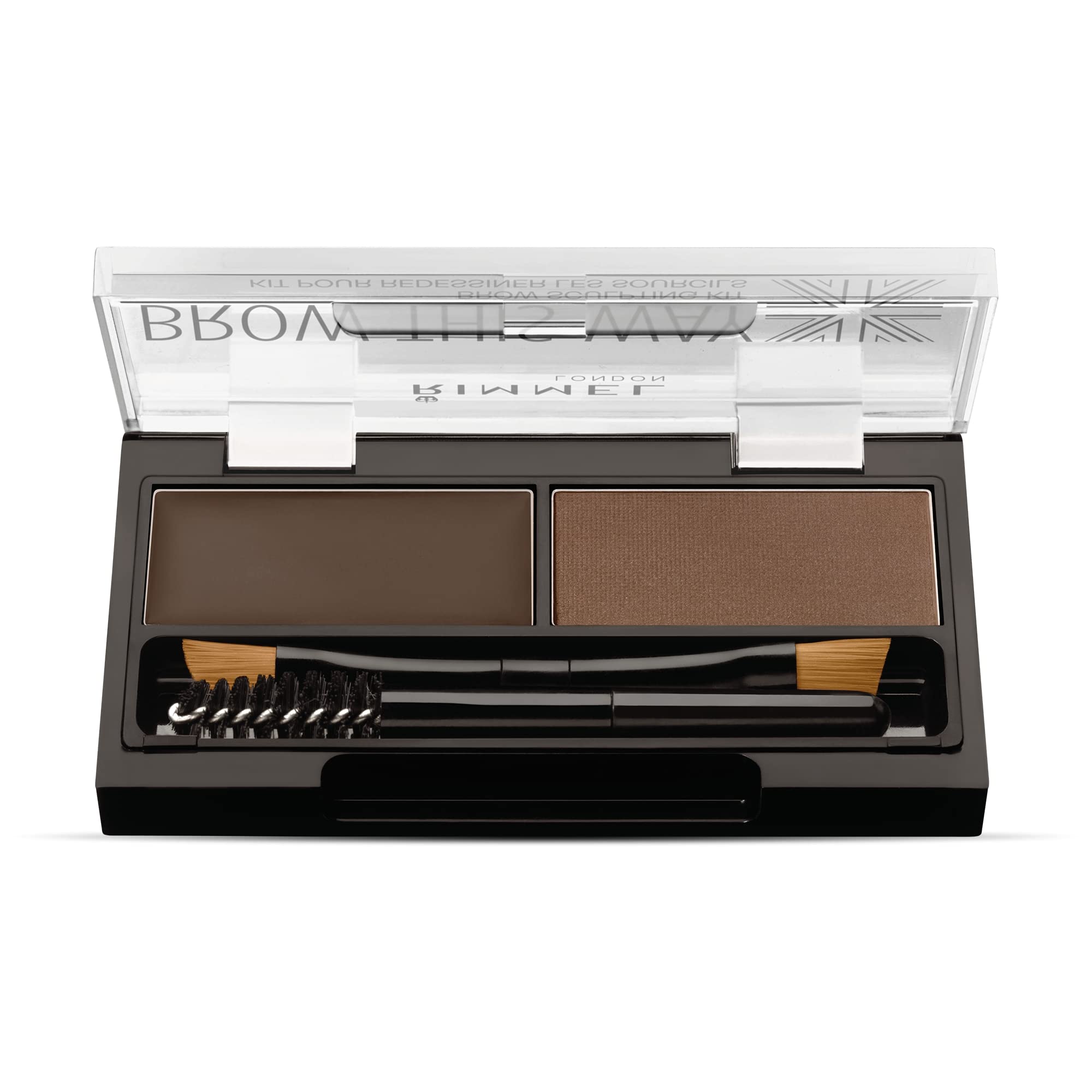 Rimmel London Brow This Way Eyebrow Powder Sculpting Kit, 1.3g