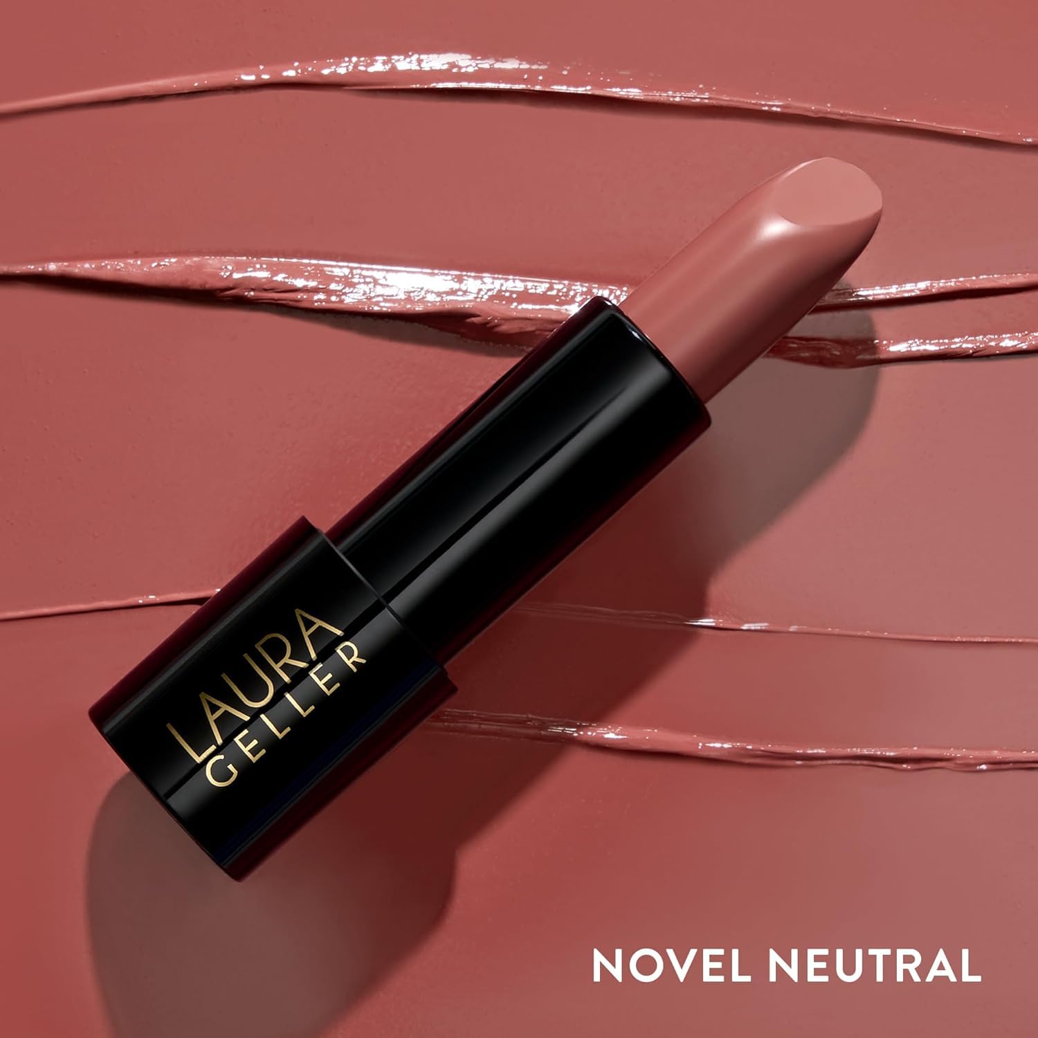 LAURA GELLER NEW YORK Modern Classic Lipstick (Novel Neutral) - Long Lasting Lipstick for Ultra-Rich Colour and a Luxurious, Lightweight Feel - Anti-Feathering Cream Finish Halalzen