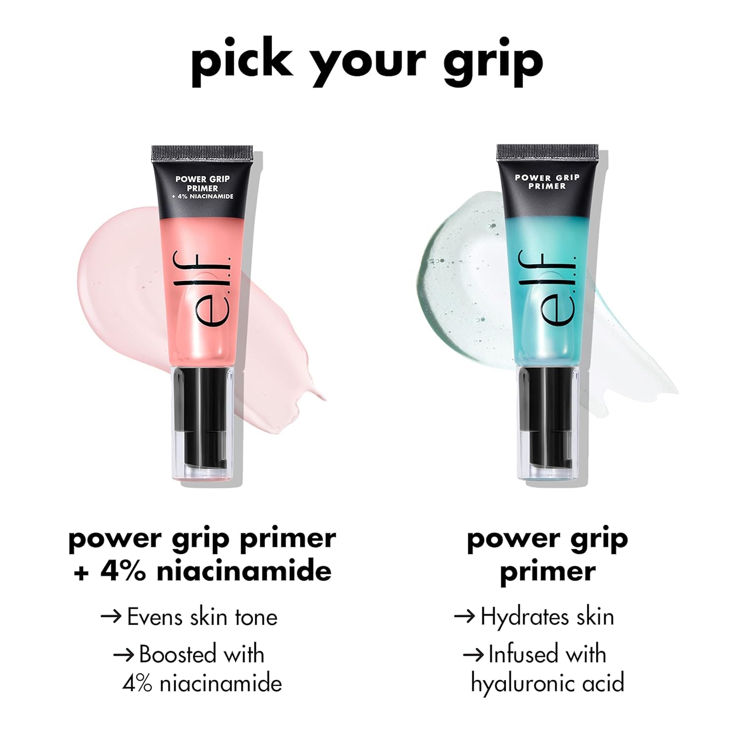 e.l.f. Power Grip Primer, Gel-Based & Hydrating Face Primer For Smoothing Skin & Gripping Makeup, Moisturizes & Primes, 0.811 Fl Oz (24 ml.) Halalzen