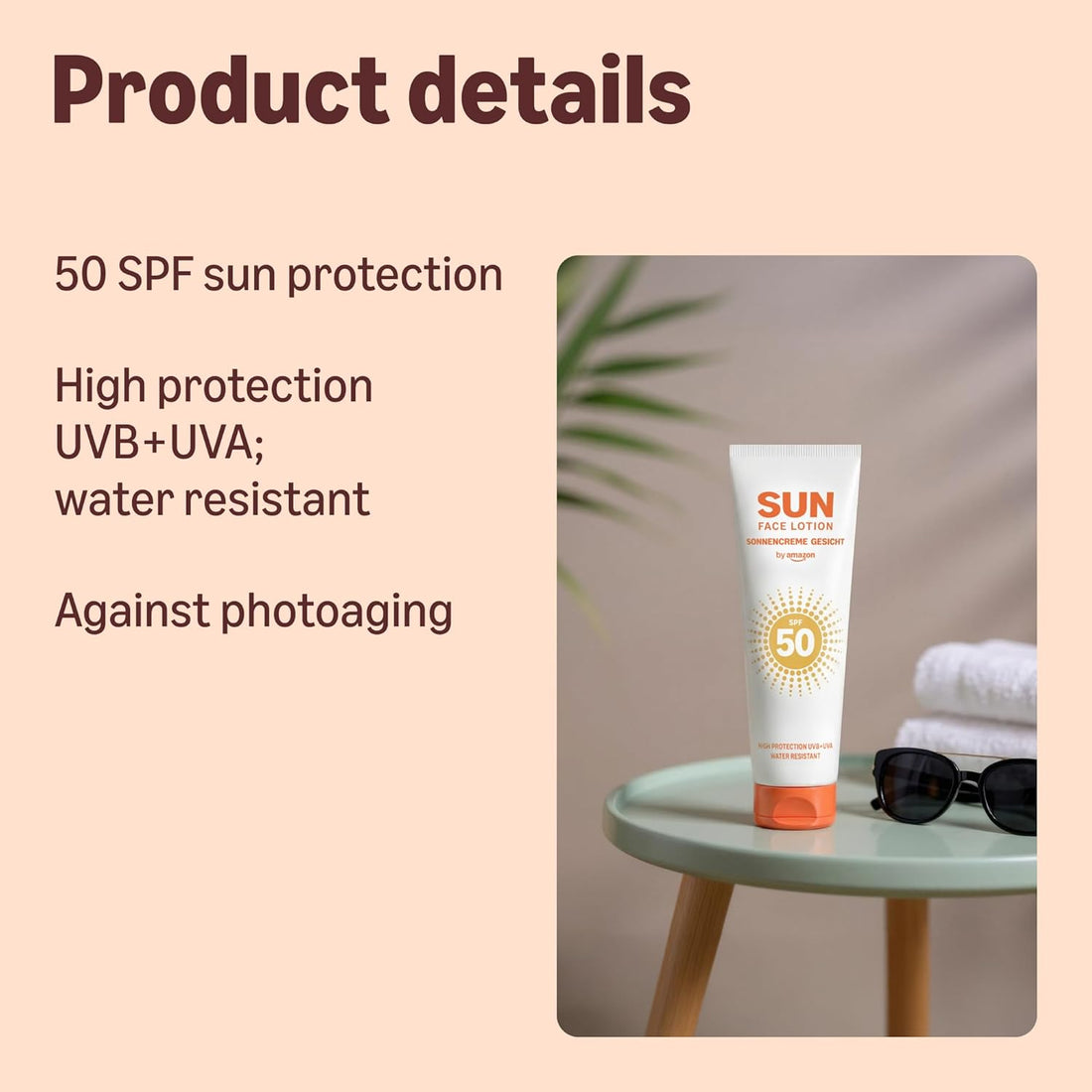 By Amazon Face Sun Lotion 50SPF 100ml
