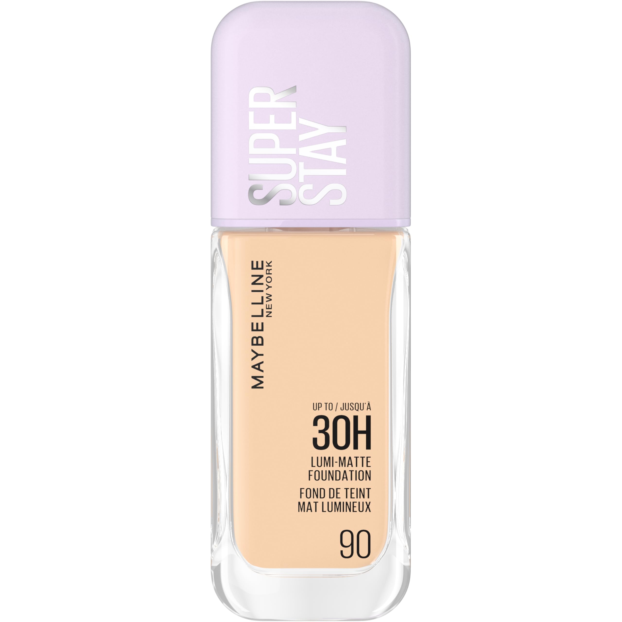 Maybelline New York Super Stay up to 30HR Lumi-Matte Foundation, Medium-Full Coverage, Vegan Formula*, Amino Acids, Niacinamide, Vitamin E, All Day Wear - Shade: 118 Halalzen