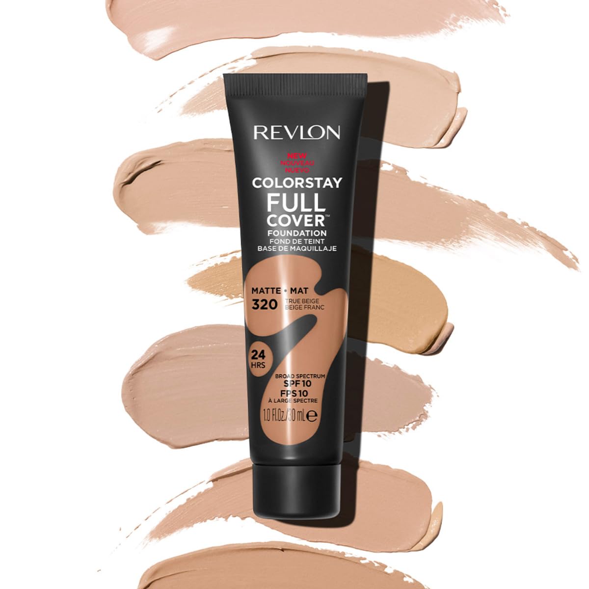 Revlon ColorStay Full Cover Longwear Matte Foundation, Heat & Sweat Resistant Lightweight Face Makeup, Buff (150), 30ml Halalzen