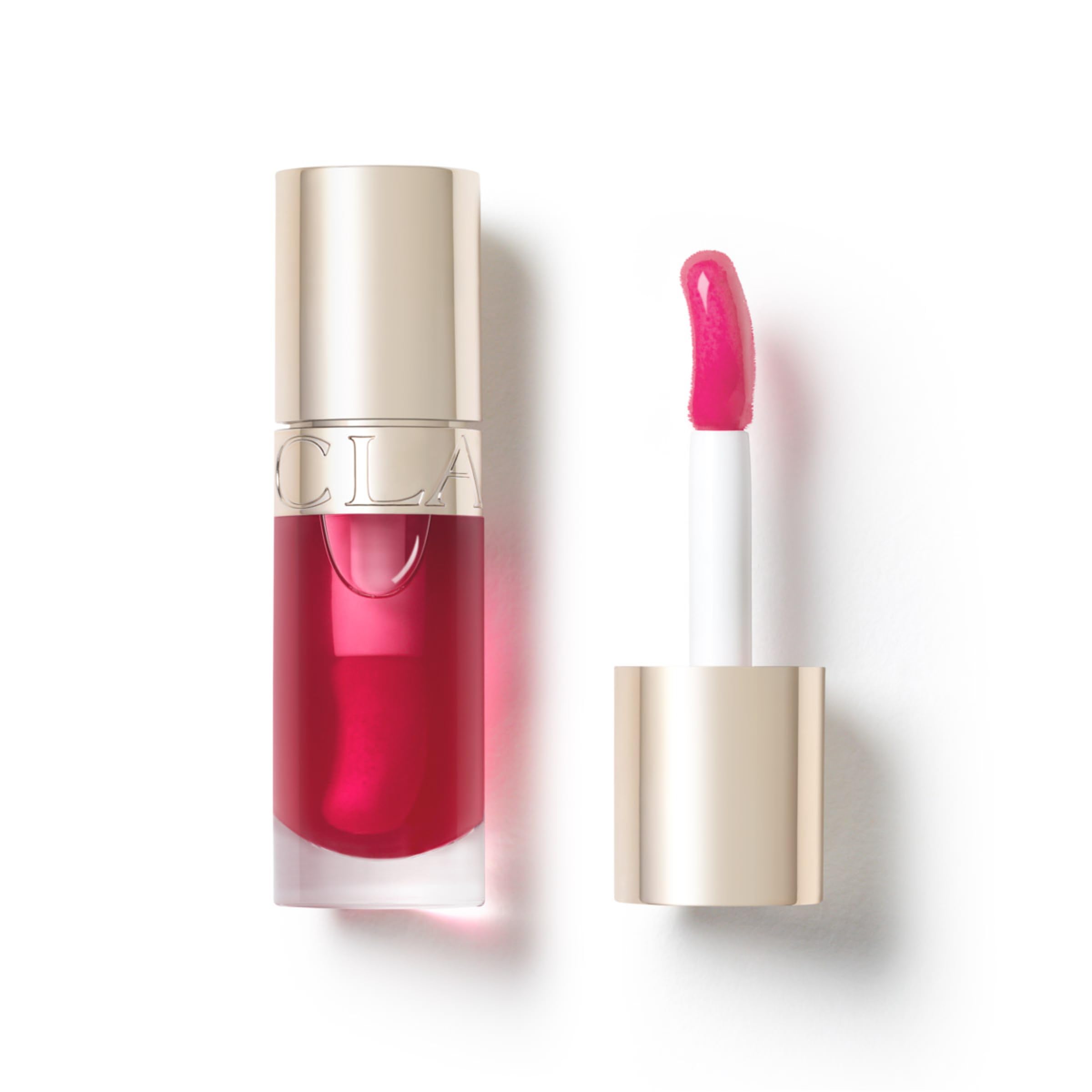 Clarins Lip Comfort Oil 7ml| Hydrating, Nourishing and Moisturising Lip Oil | Sheer, High Shine Finish | Soothes, Comforts and Protects Lips | Visibly Plumps | 93% Natural Ingredients