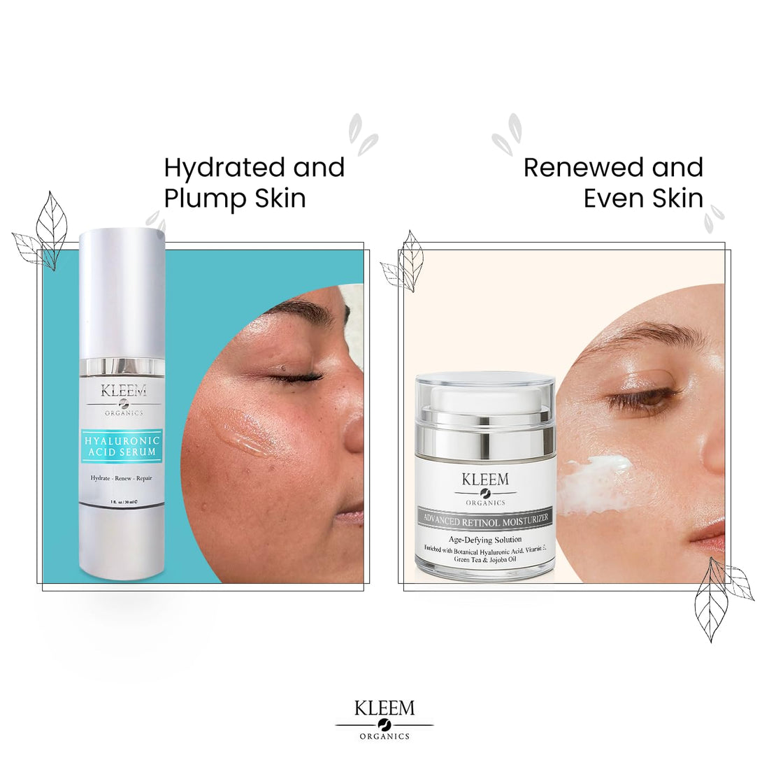 Kleem Retinol Night Cream – Anti Wrinkle Face Cream with Hyaluronic Acid & Panthenol – Anti Aging Cream for Fine Lines, Dark Spots & Uneven Skin Tone – Gentle Formula, 50ml