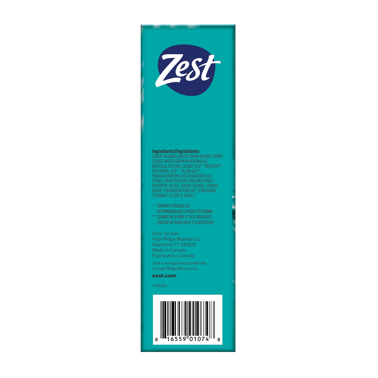 Zest Bar Soap - 8 Bars - Enriched With Cocoa Butter And Shea for Ultra Moisturizing Cleansing - Leaves Your Body Feeling Silky Smooth And Deeply Moisturized