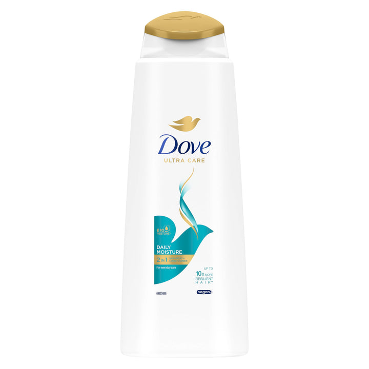 Dove Nutritive Solutions Daily Moisture 2 in 1 Shampoo + Conditioner shampoo and conditioner that leaves hair silky smooth for dry, damaged hair 400 ml
